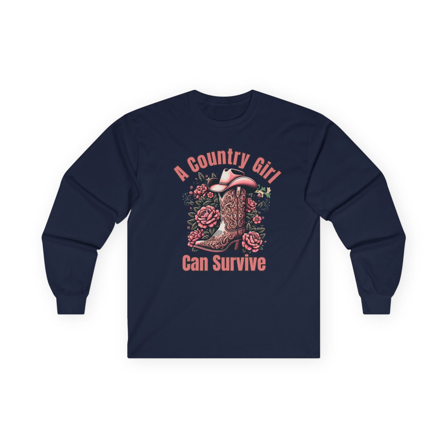 A Country Girl Can Survive Long Sleeve Tee | NEW 2025