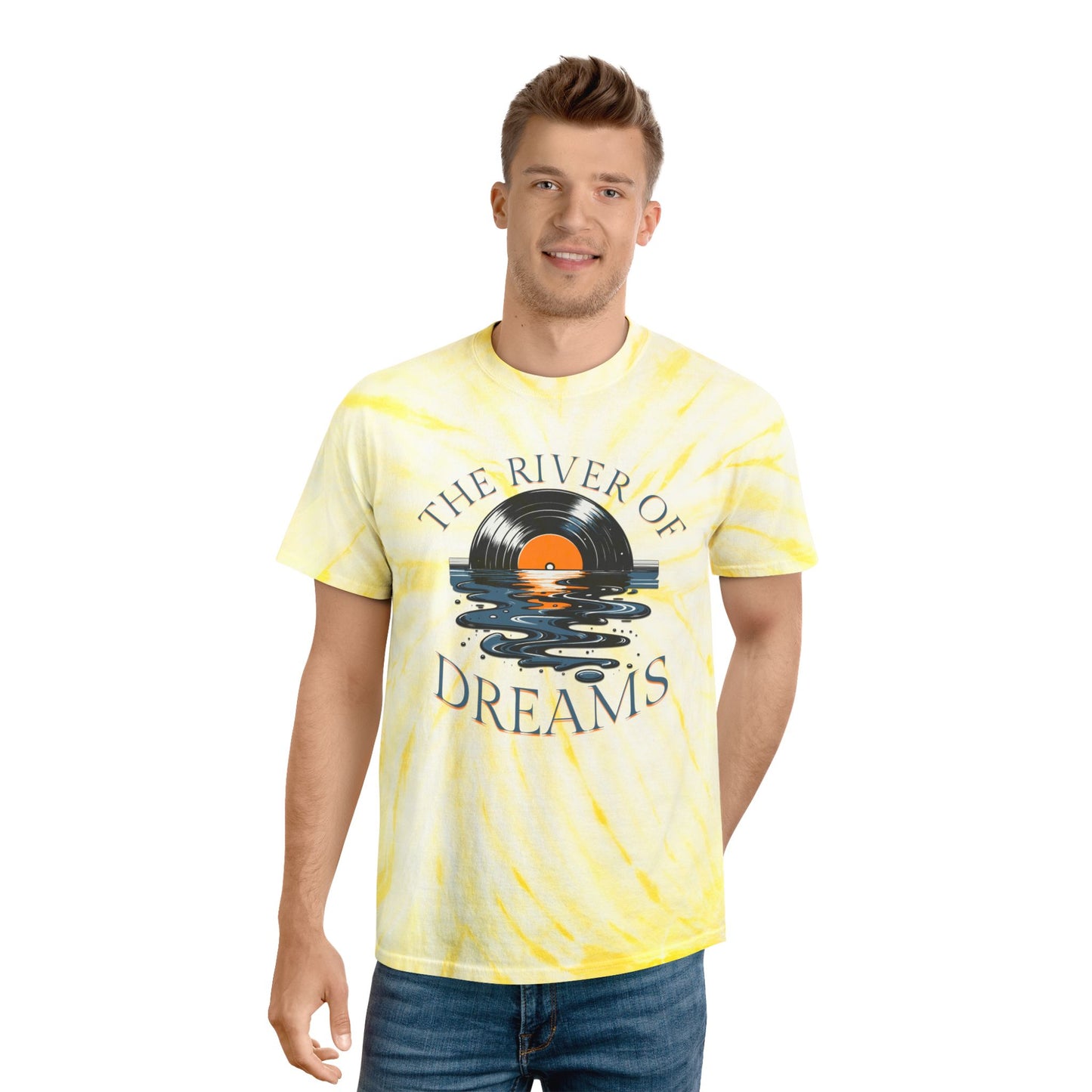 River Of Dreams Lyrics Tie-Dye Tee, New 2025