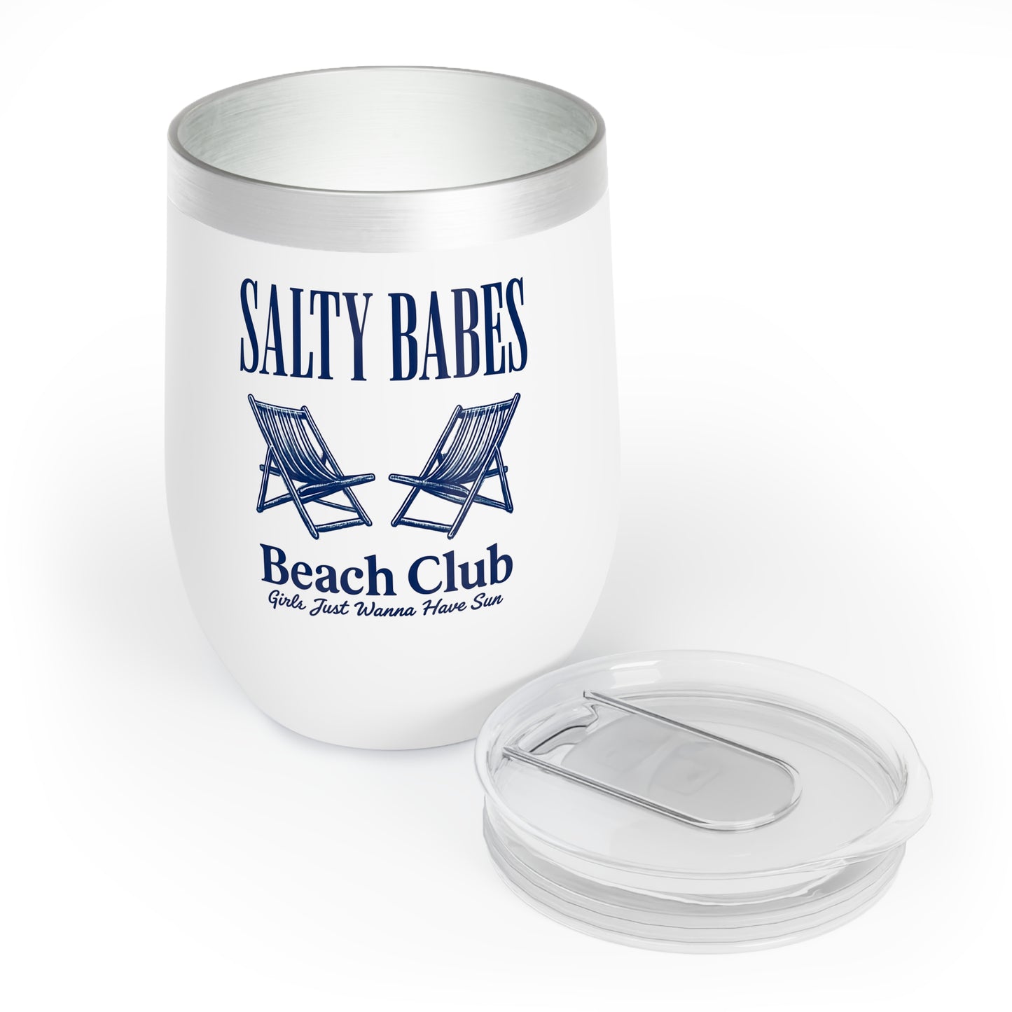 NEW! Summer Salty Babes Beach Club Wine Tumbler