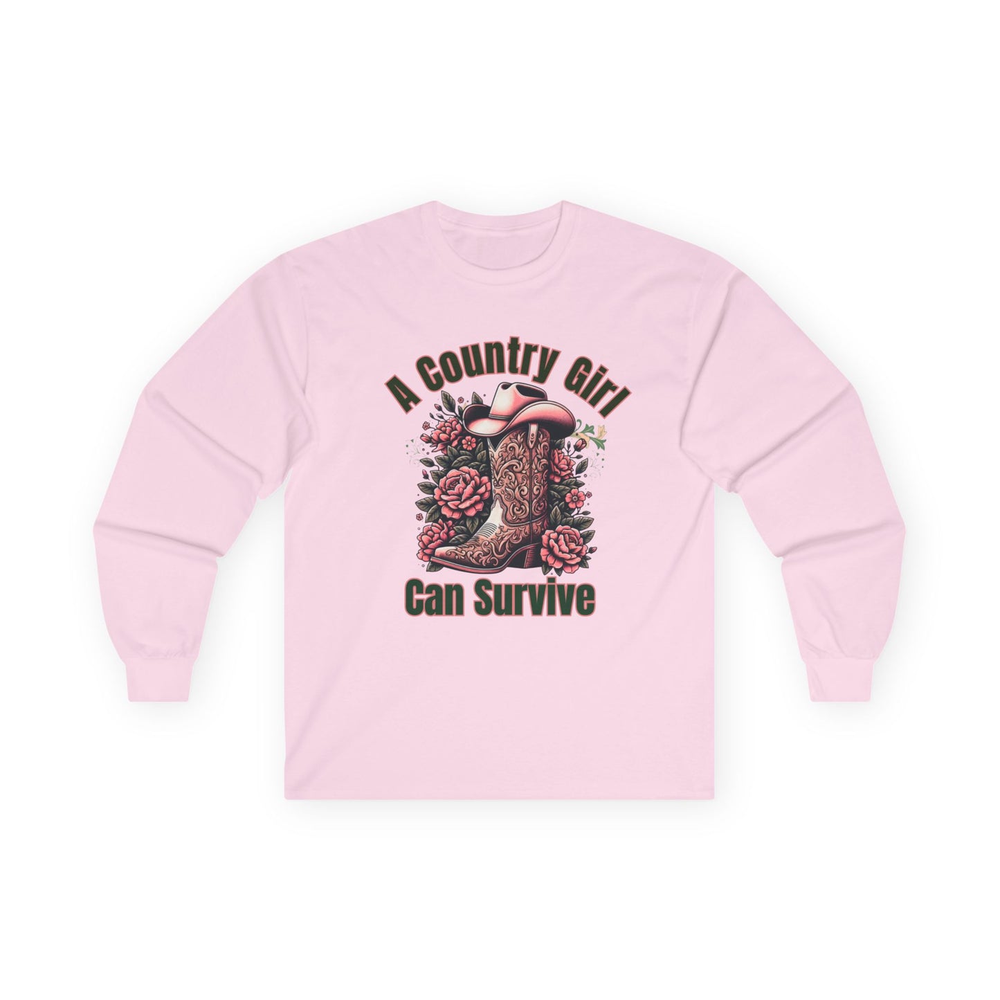 A Country Girl Can Survive Long Sleeve Tee | NEW 2025
