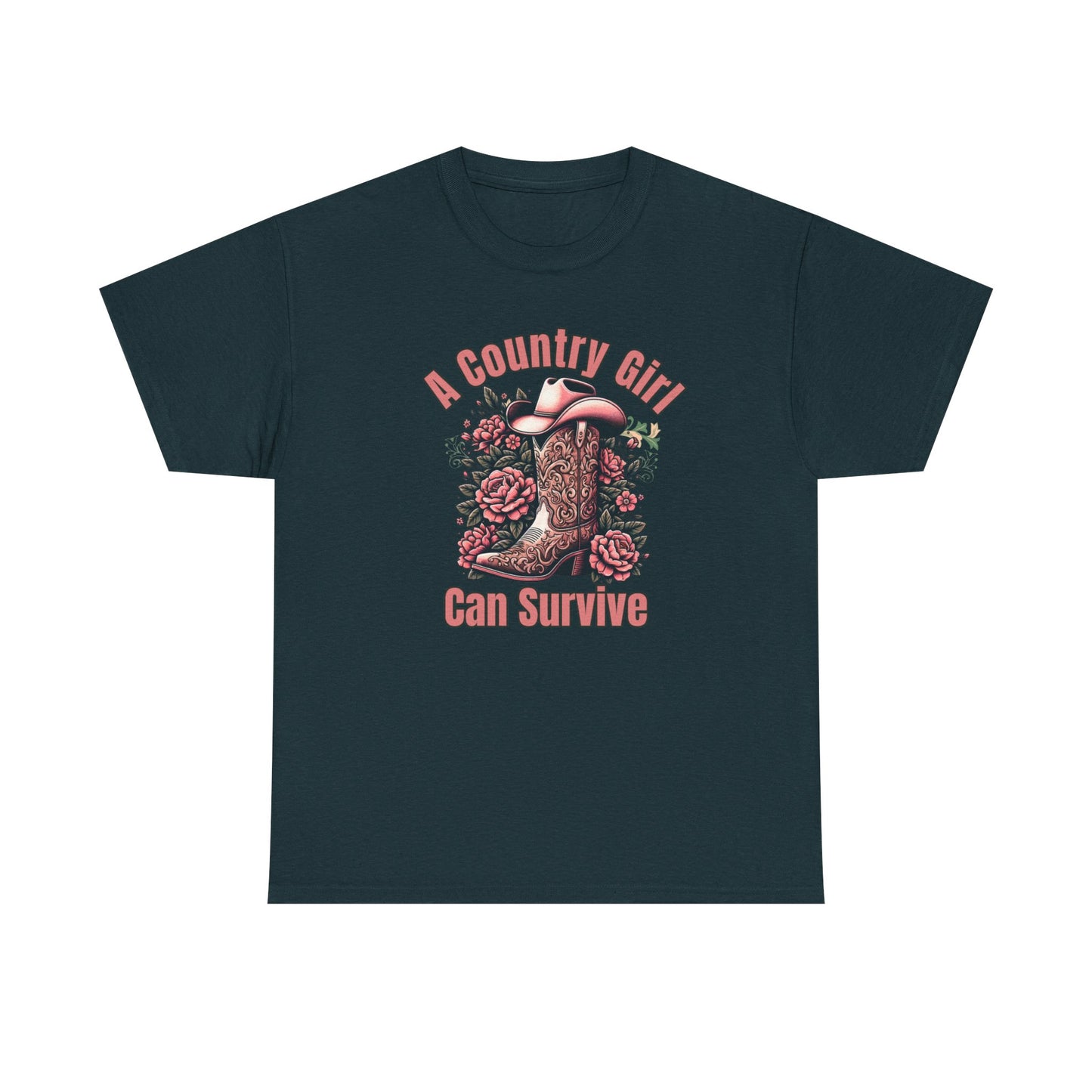 A Country Girl Can Survive Tee, Unisex Heavy Cotton - NEW 2025