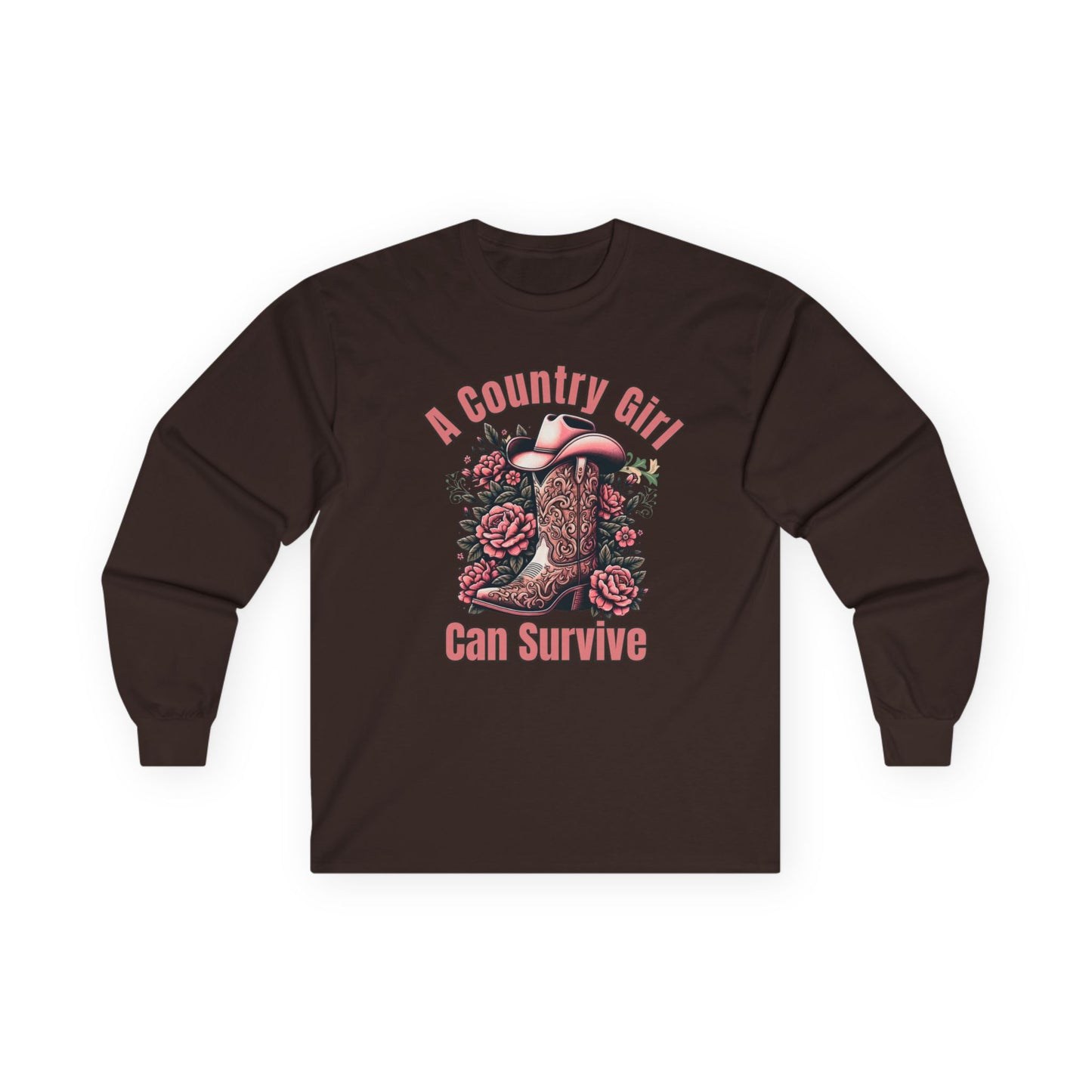 A Country Girl Can Survive Long Sleeve Tee | NEW 2025