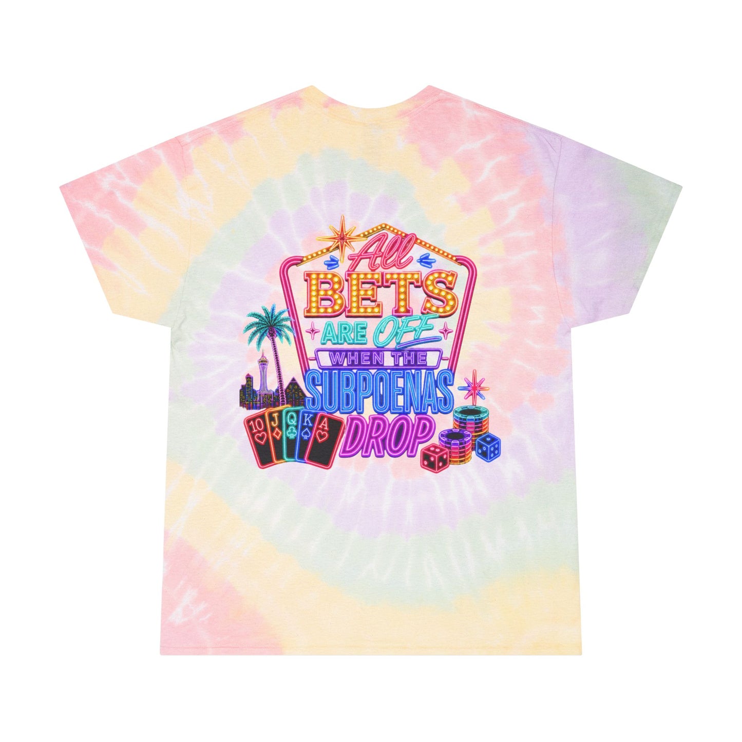 Tie-Dye Tee — "All Bets Are Off" Crime Con 26'