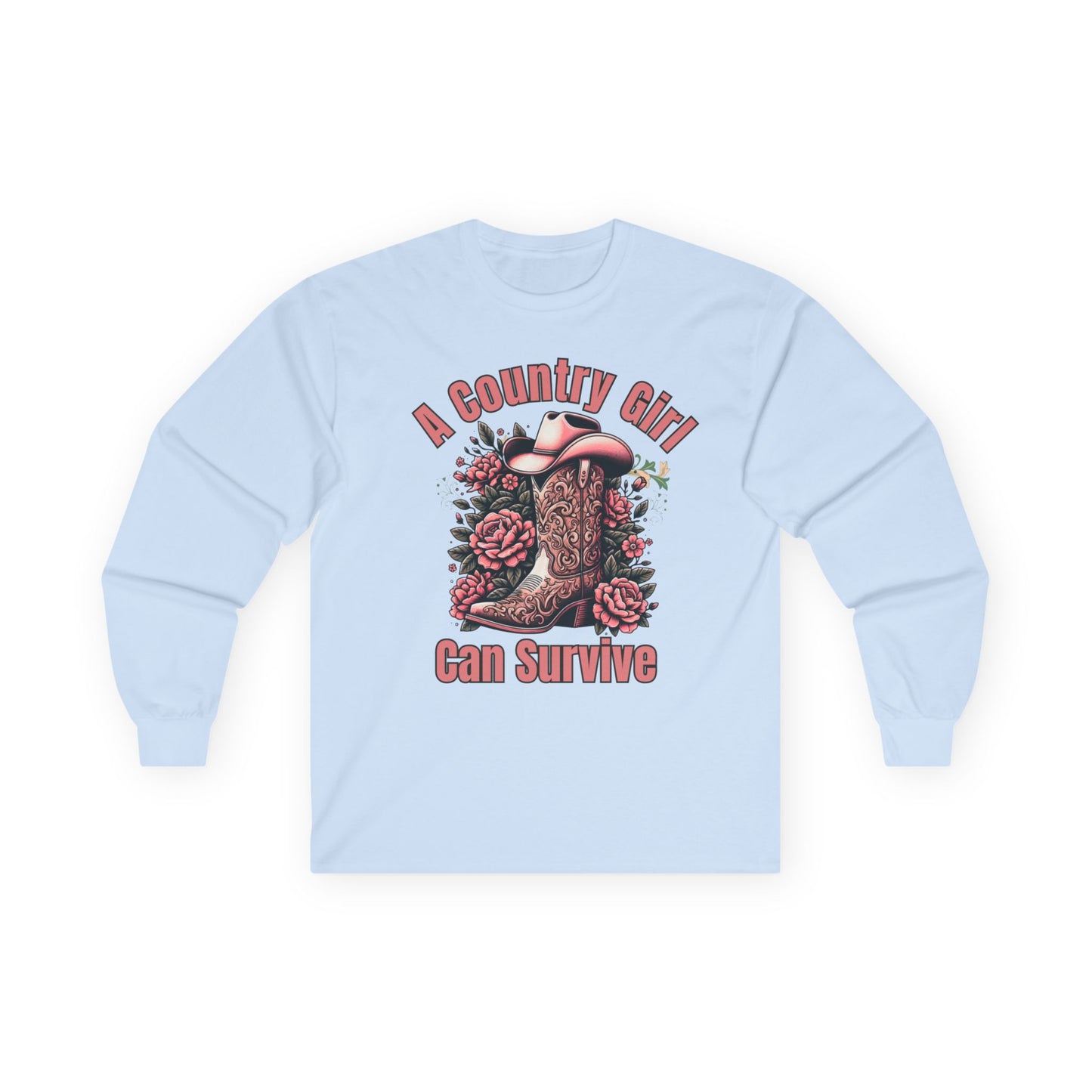 A Country Girl Can Survive Long Sleeve Tee | NEW 2025