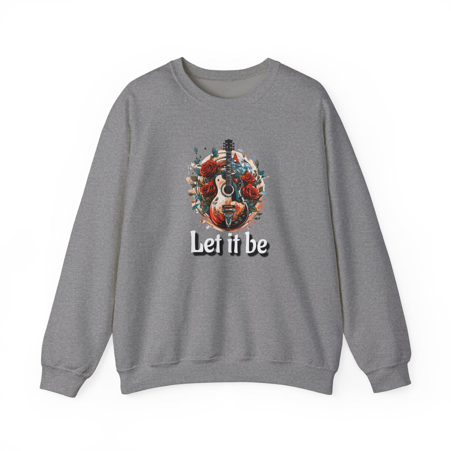NEW! Lyrics Let It Be Music Crewneck Sweatshirt