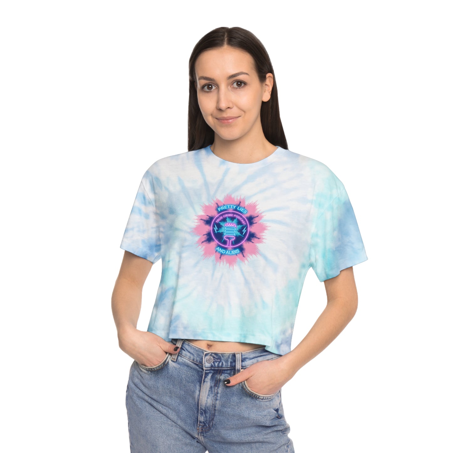 Faded Tie Dye Women's Tie-Dye Crop Tee