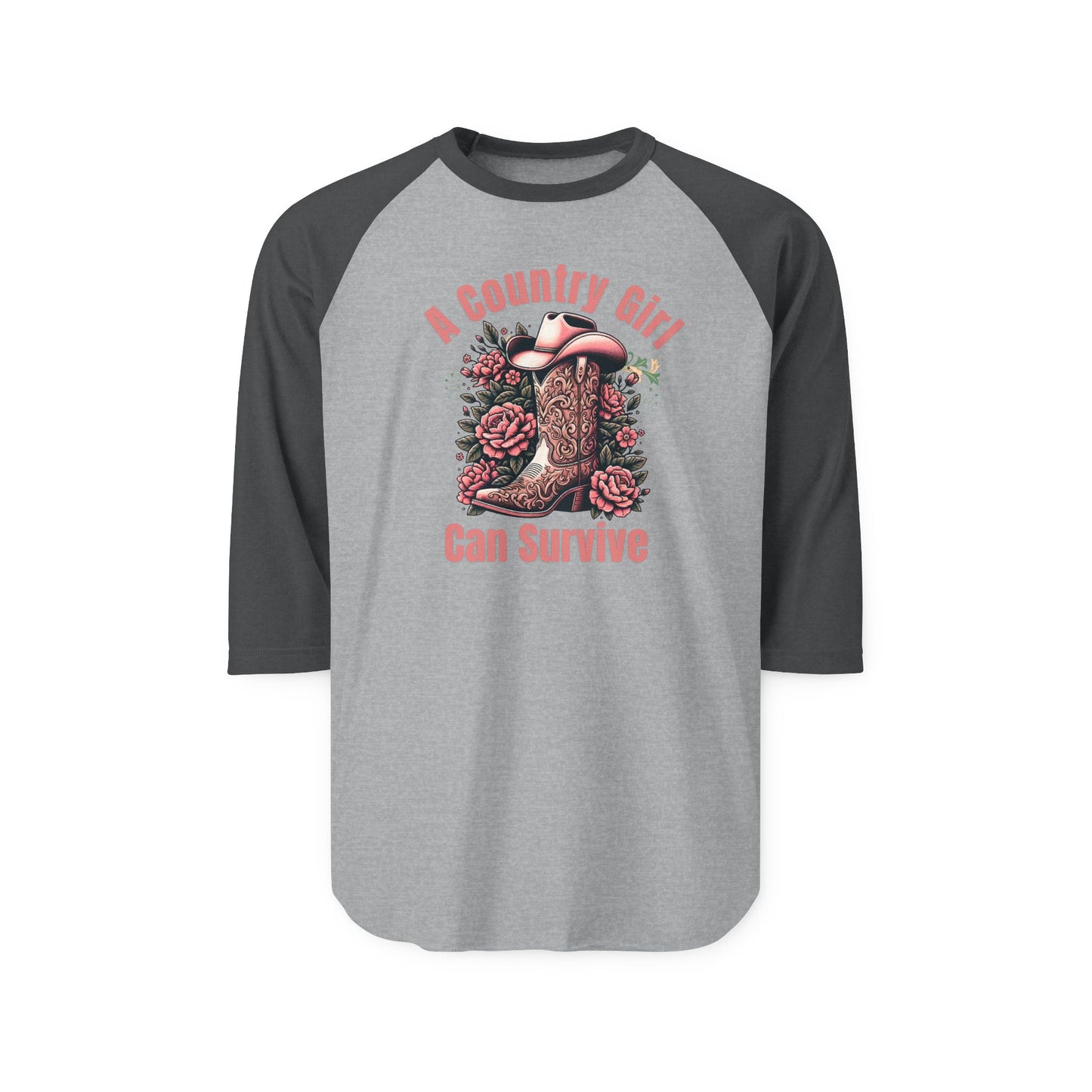 Country Girl Can Survive Raglan Shirt - New 2025