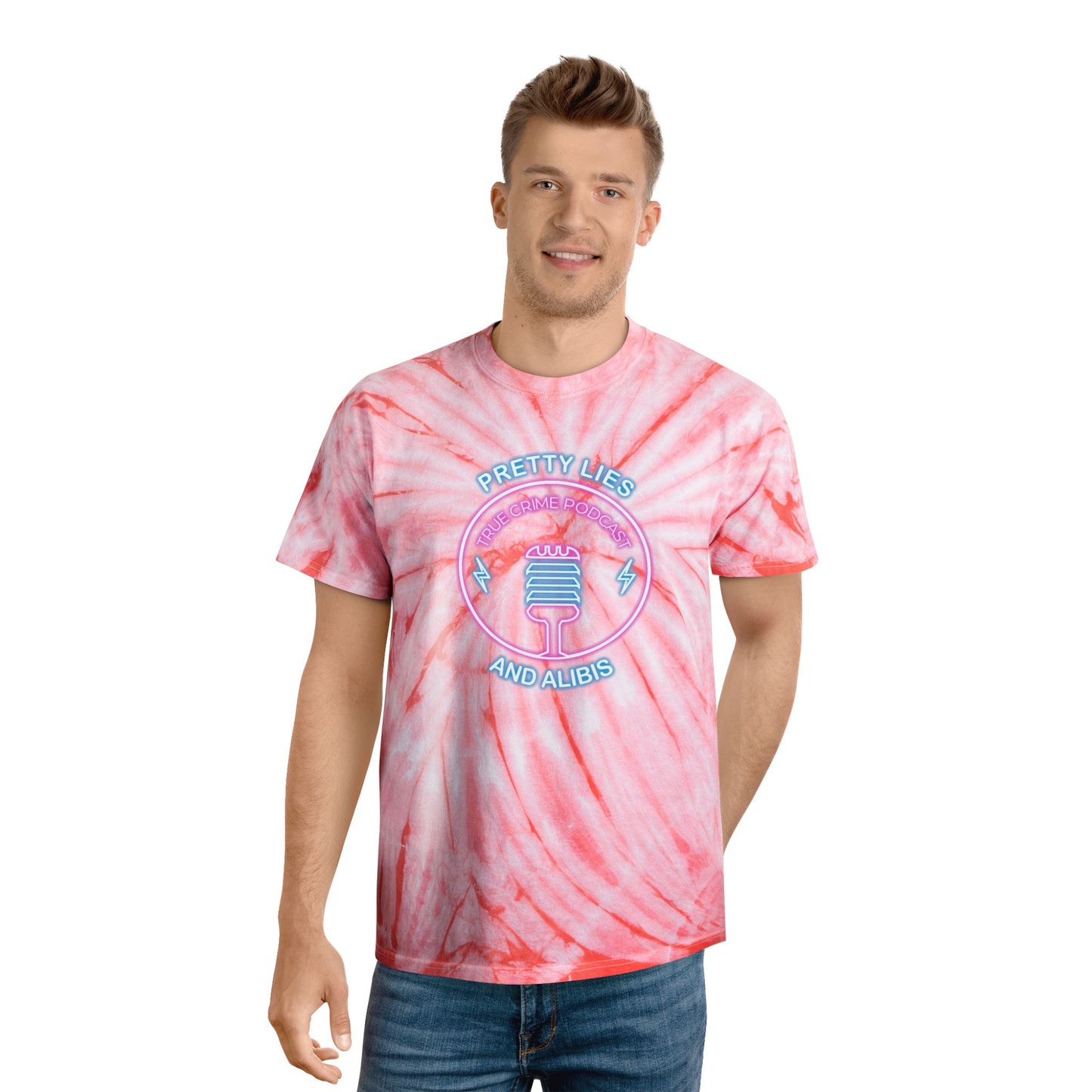 Retro Tie-Dye Tee – Pretty Lies & Alibis Cassette Tape NEW 2025