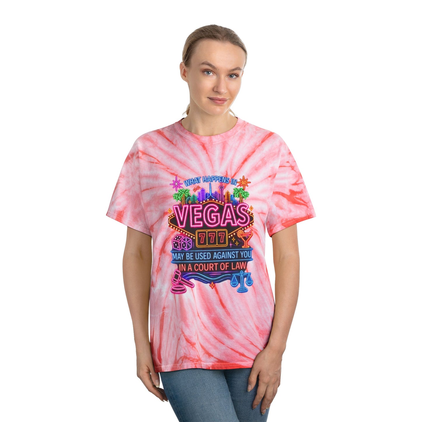 Cyclone Tie Dye Tee - "What Happens In Vegas" (No Logo)