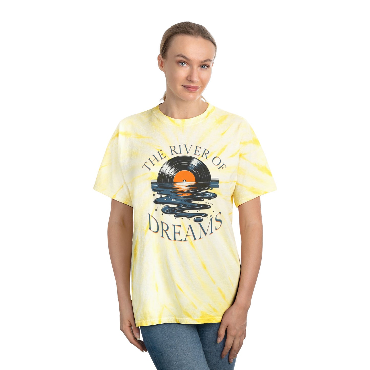 River Of Dreams Lyrics Tie-Dye Tee, New 2025