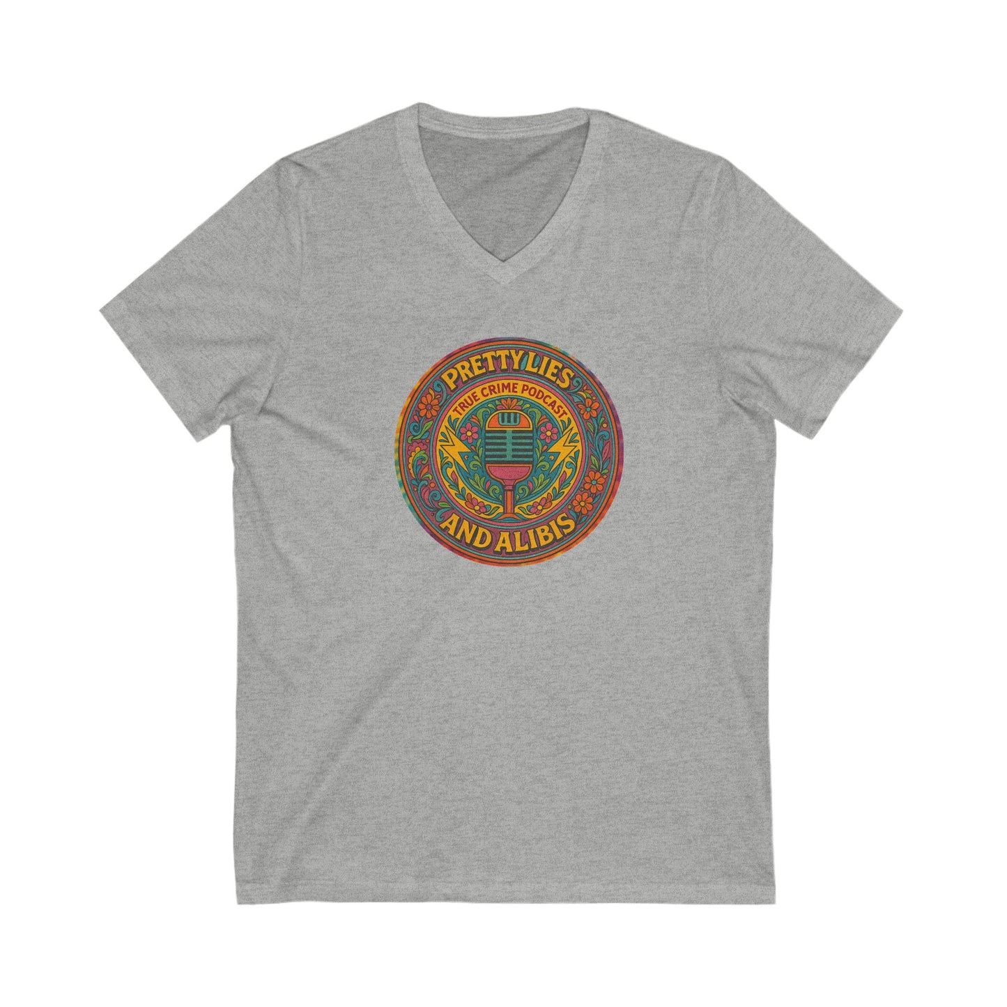 Pretty Lies & Alibis Hippie V-Neck Tee, NEW 2025