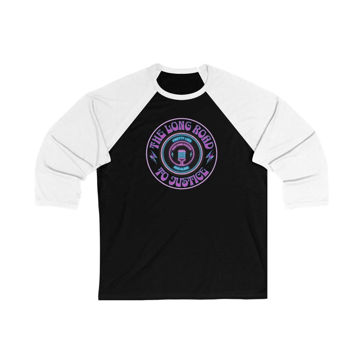 Long Road To Justice Unisex 3\4 Sleeve Baseball Tee