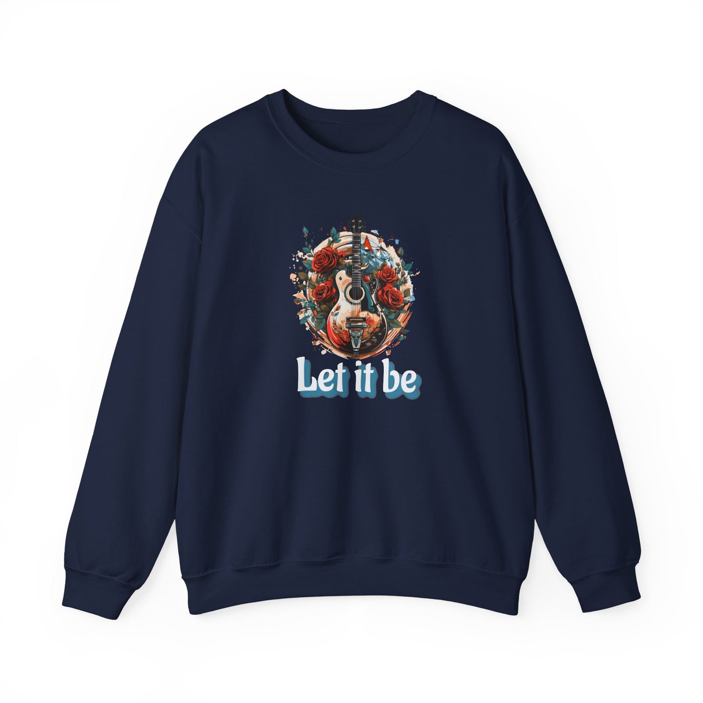 NEW! Lyrics Let It Be Music Crewneck Sweatshirt