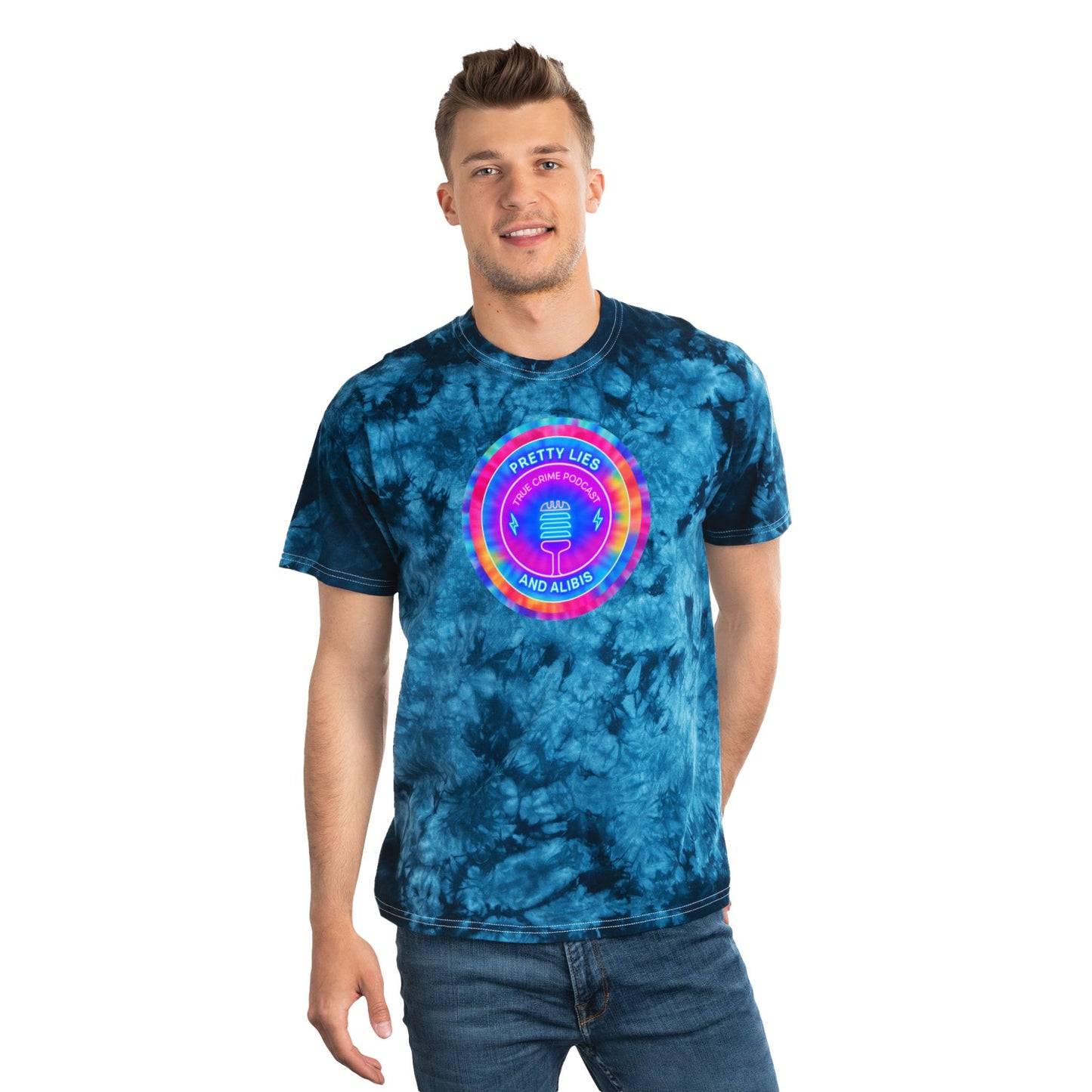 Crystal Tie-Dye Logo Tee, NEW 2025