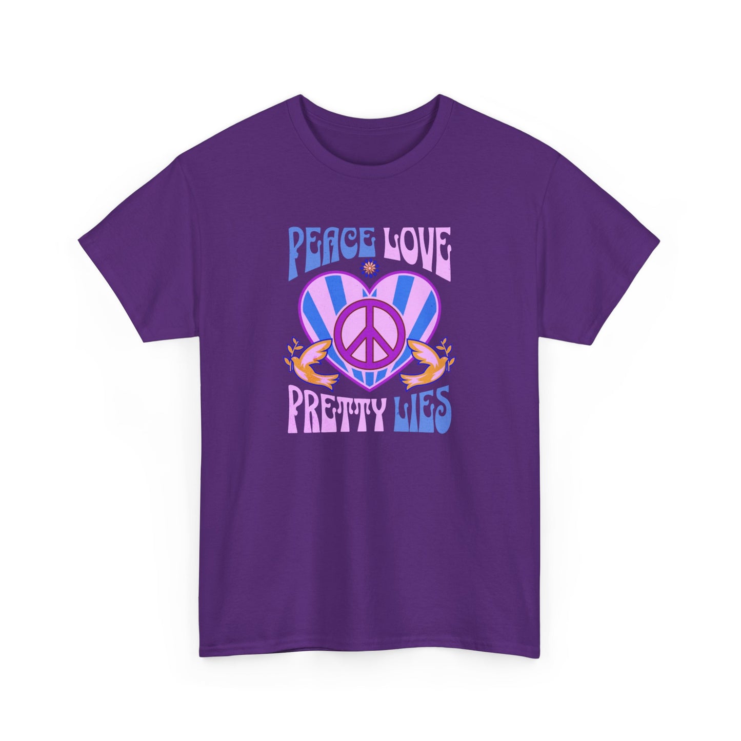 Peace Love Pretty Lies Unisex Heavy Cotton Tee - NEW 2025