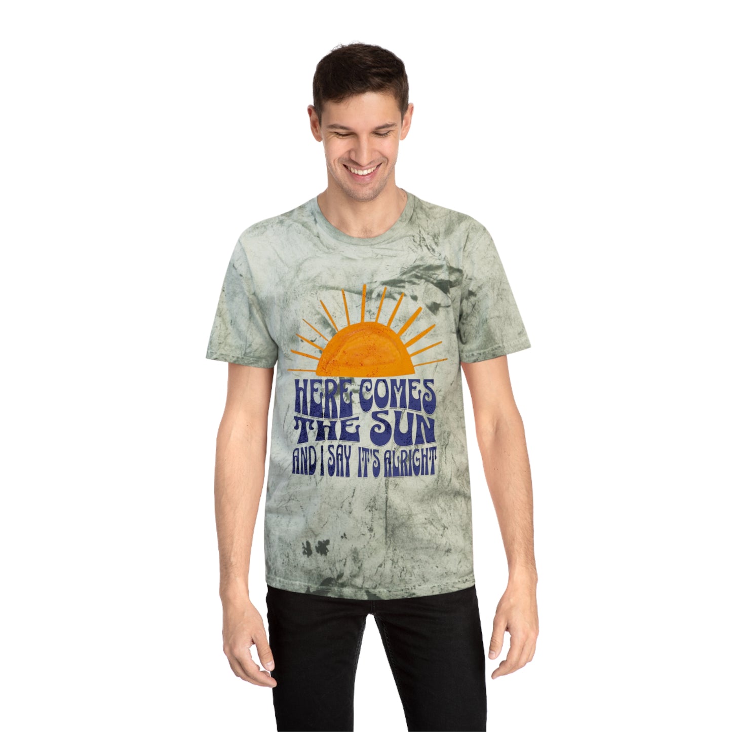 Lyrics Here Comes The Sun Unisex T-Shirt - Colorblast