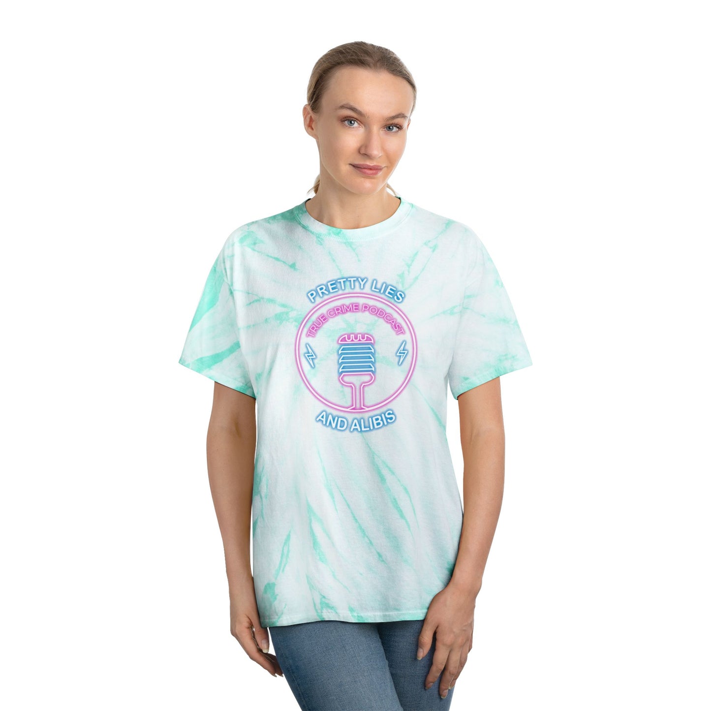 Retro Tie-Dye Tee – Pretty Lies & Alibis Cassette Tape NEW 2025