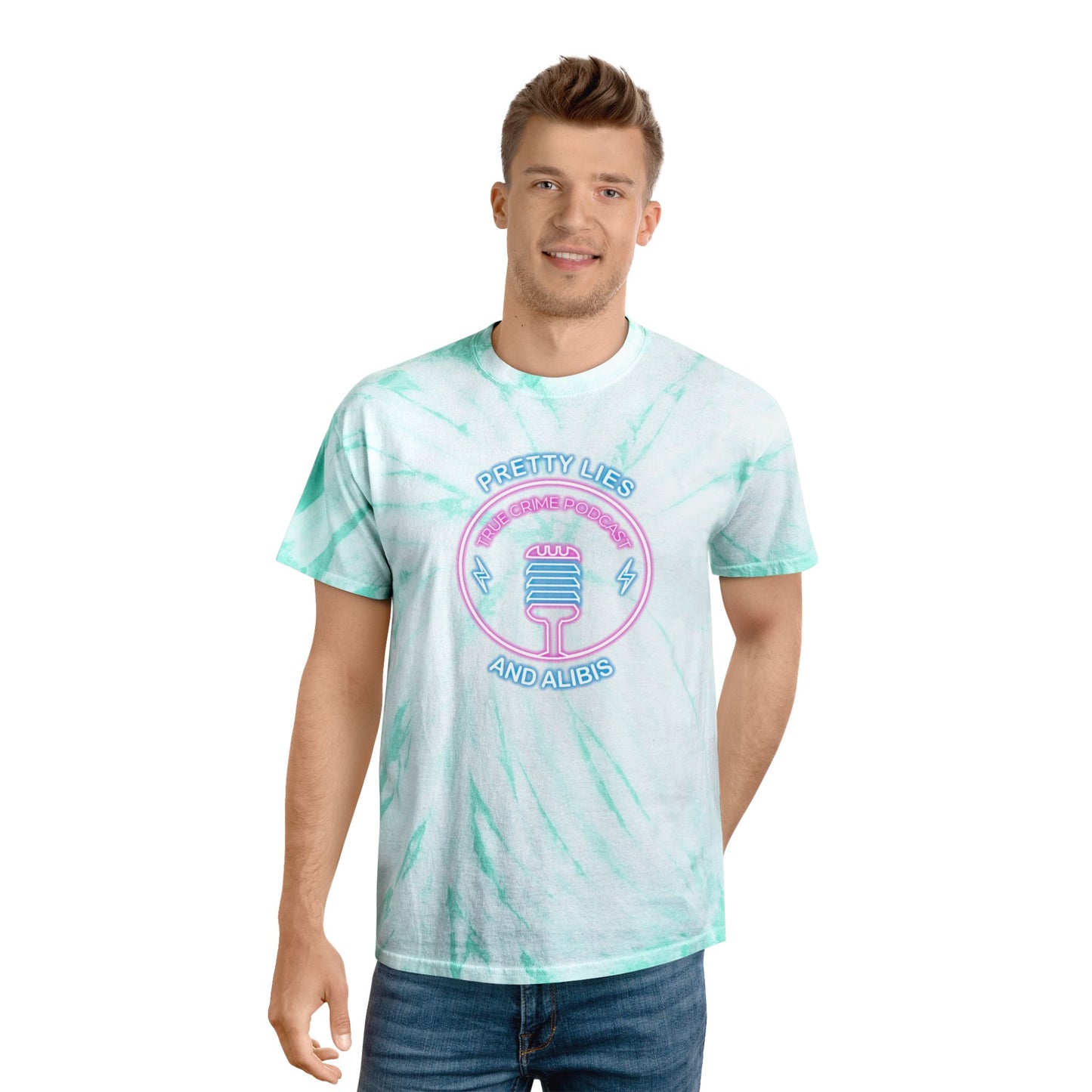 Retro Tie-Dye Tee – Pretty Lies & Alibis Cassette Tape NEW 2025