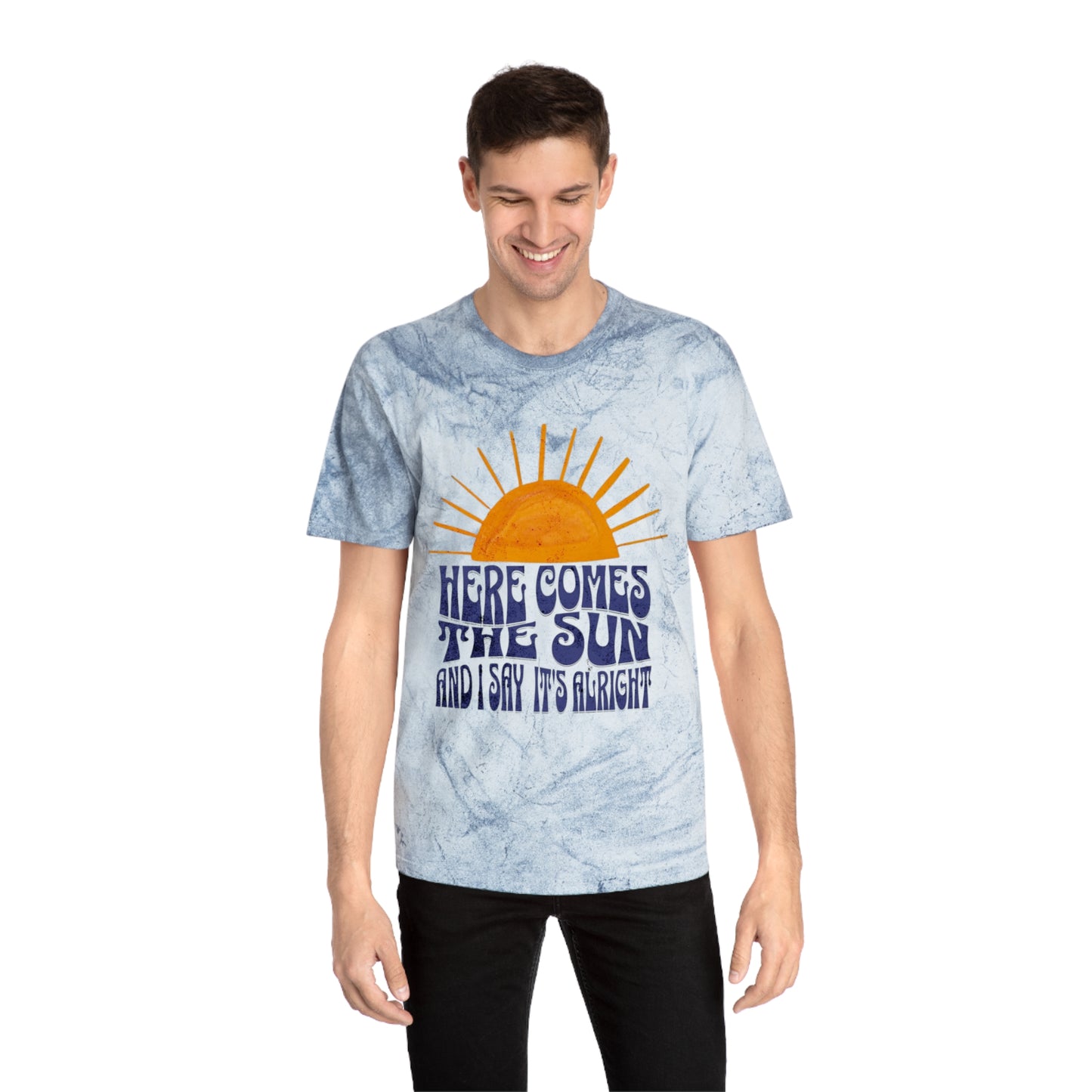 Lyrics Here Comes The Sun Unisex T-Shirt - Colorblast