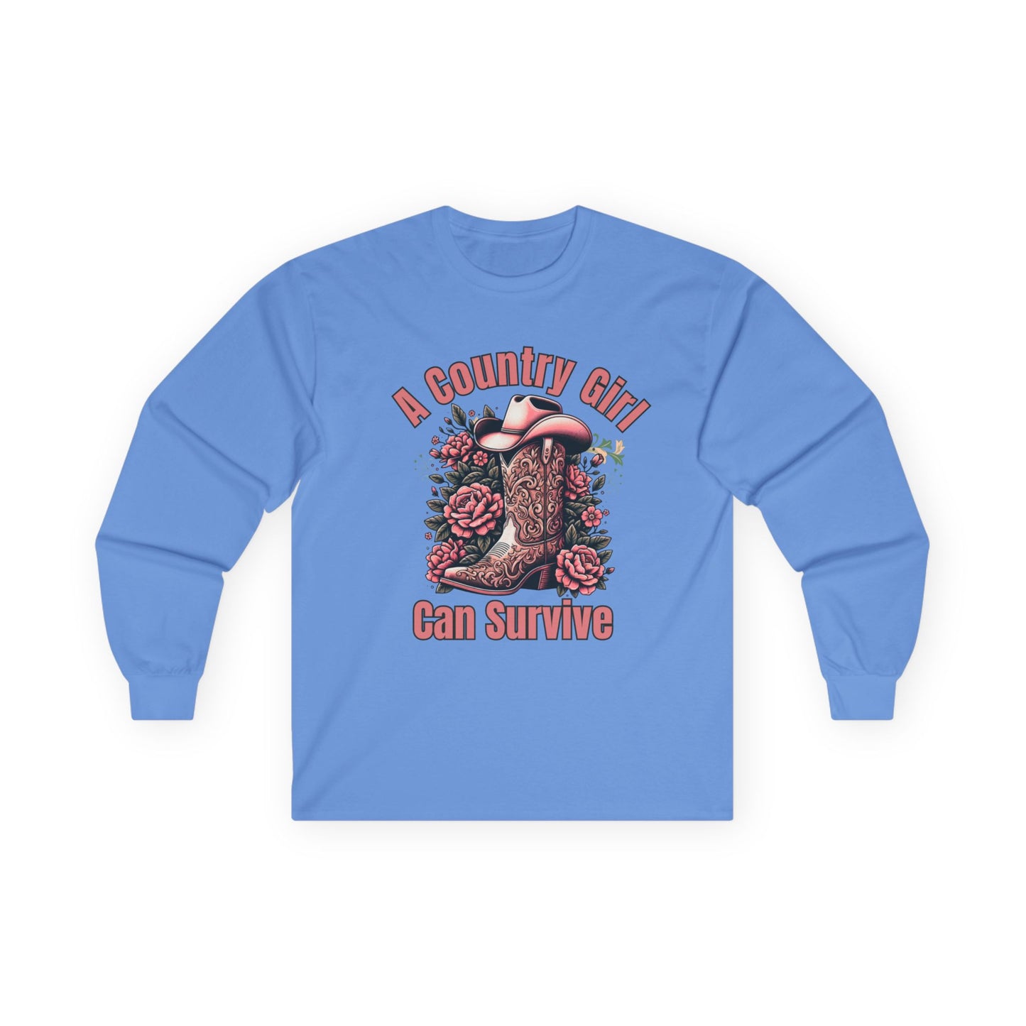 A Country Girl Can Survive Long Sleeve Tee | NEW 2025
