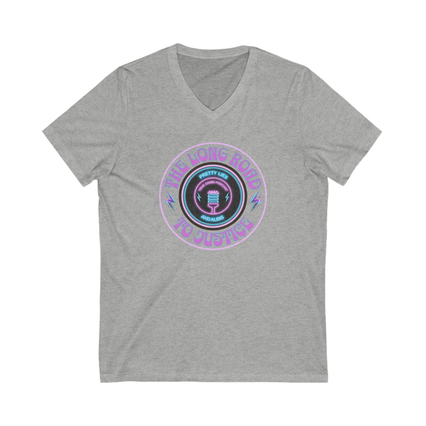 Long Road To Justice Unisex Jersey Short Sleeve V-Neck Tee