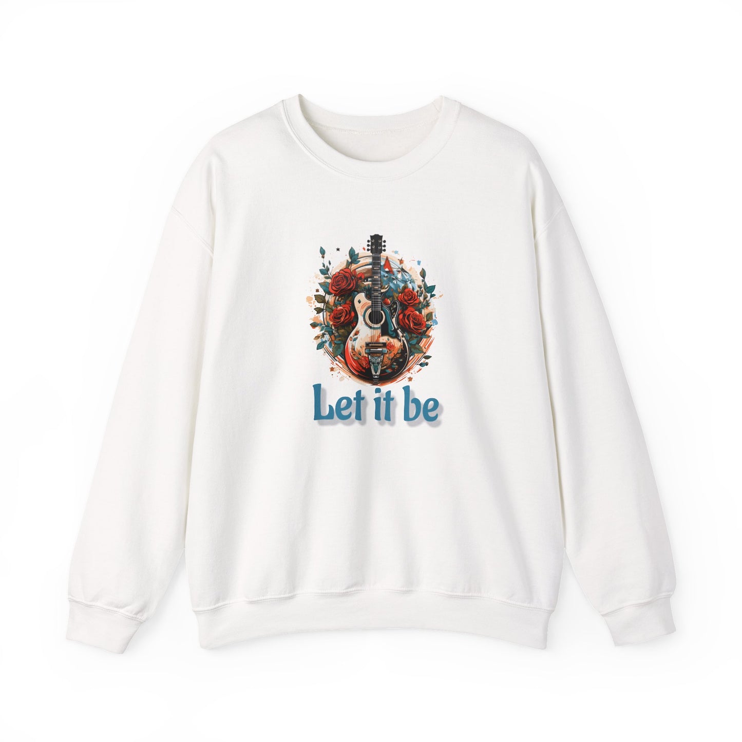 NEW! Lyrics Let It Be Music Crewneck Sweatshirt