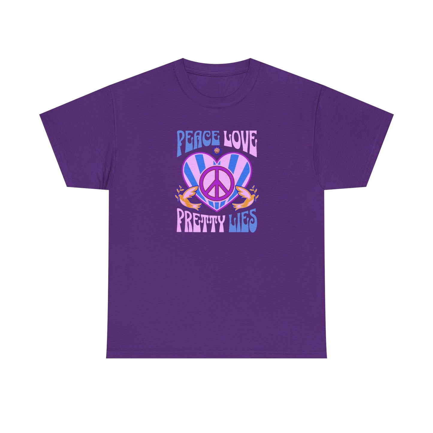 Peace Love Pretty Lies Unisex Heavy Cotton Tee - NEW 2025