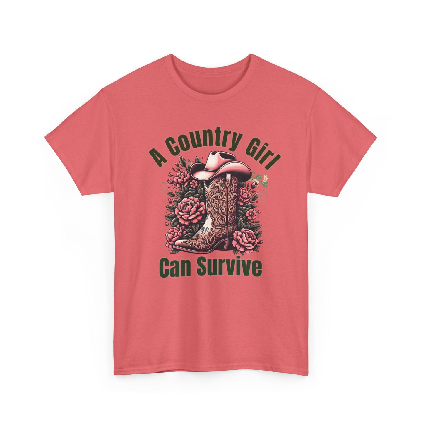 A Country Girl Can Survive Tee, Unisex Heavy Cotton - NEW 2025