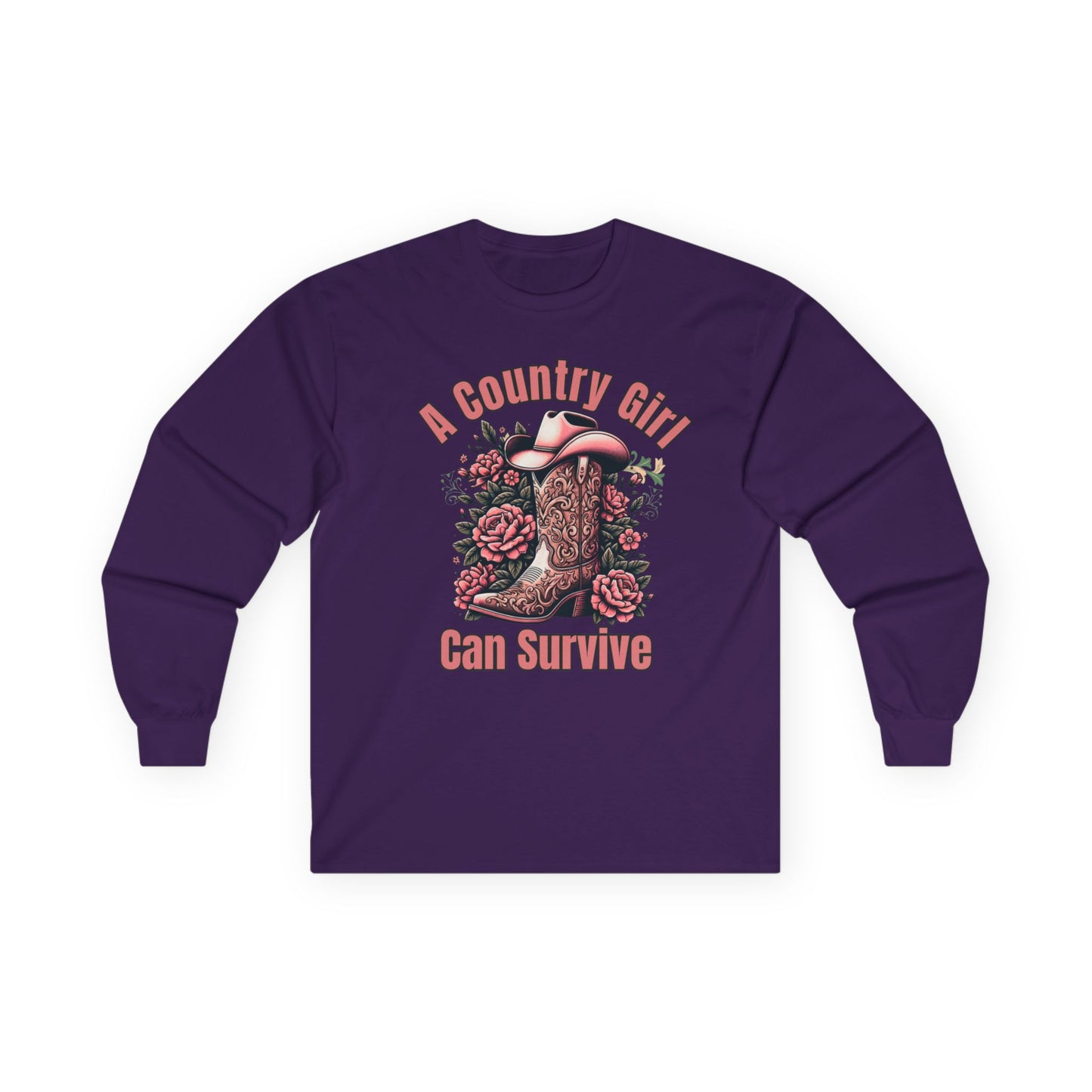 A Country Girl Can Survive Long Sleeve Tee | NEW 2025