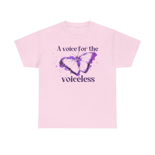 Voice For The Voiceless Unisex Heavy Cotton Tee