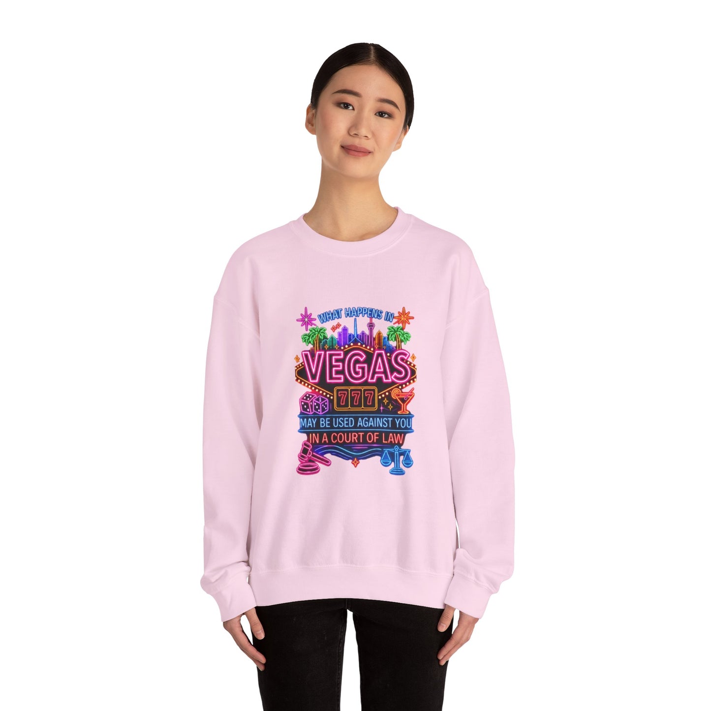 Graphic Sweatshirt – "What Happens in Vegas" (No Logo)