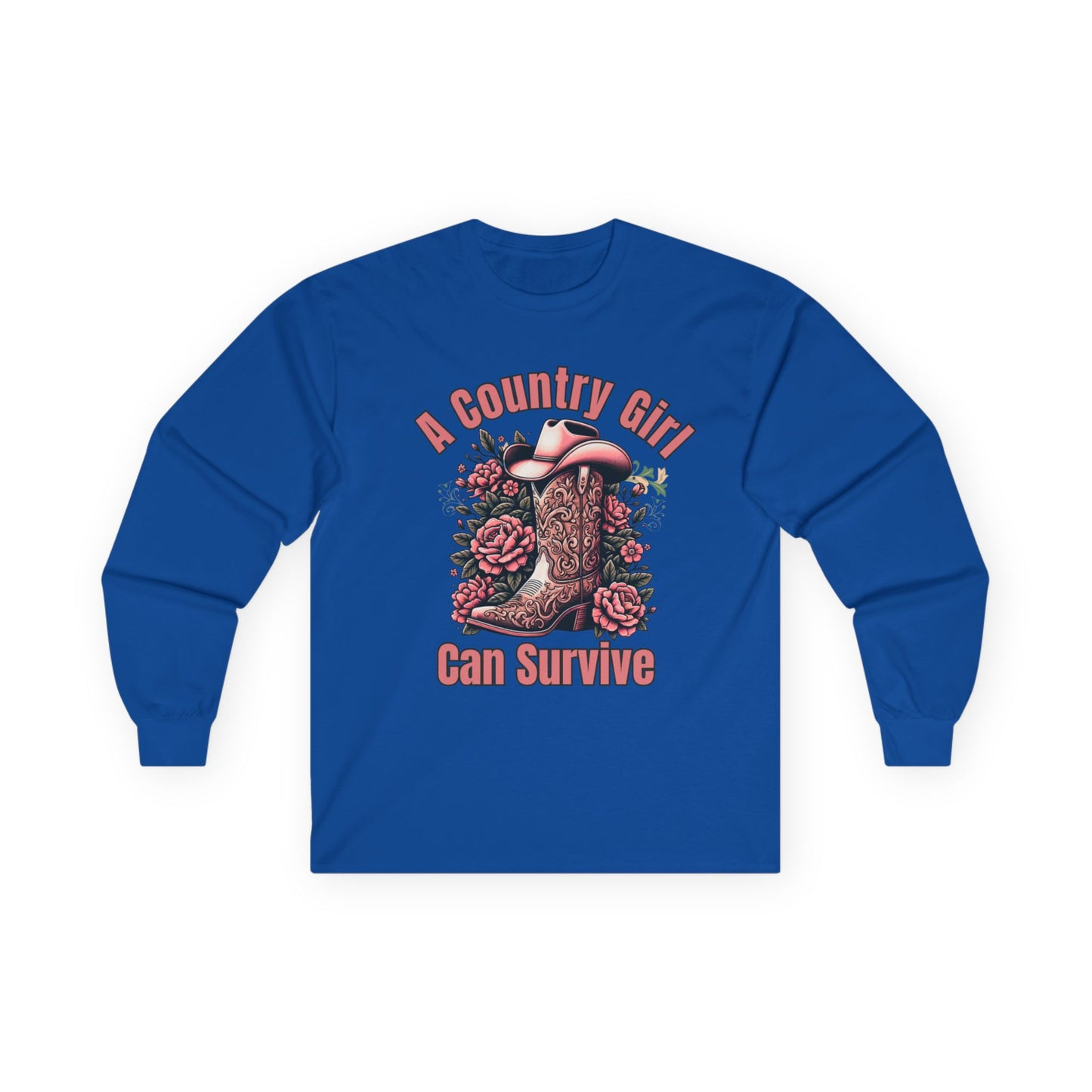 A Country Girl Can Survive Long Sleeve Tee | NEW 2025
