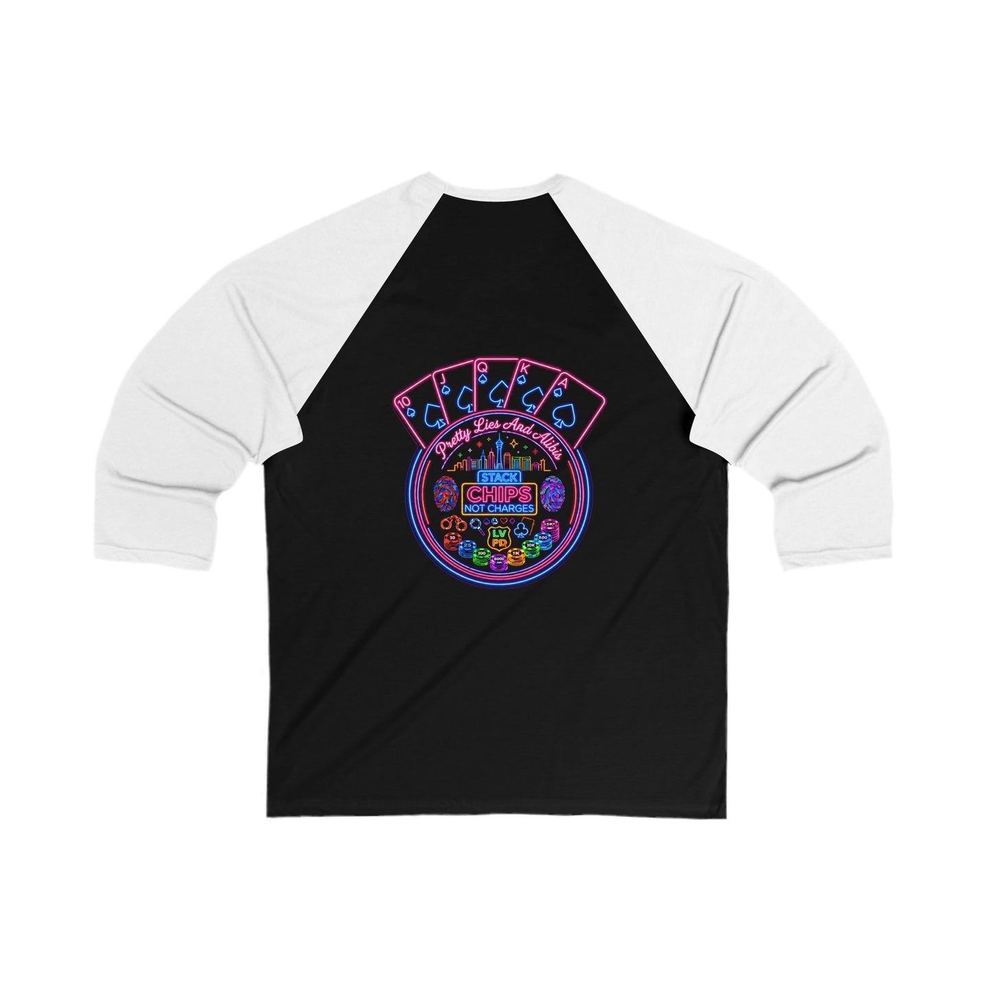 Baseball Tee - "Stack Chips Not Charges" Crime Con 26'