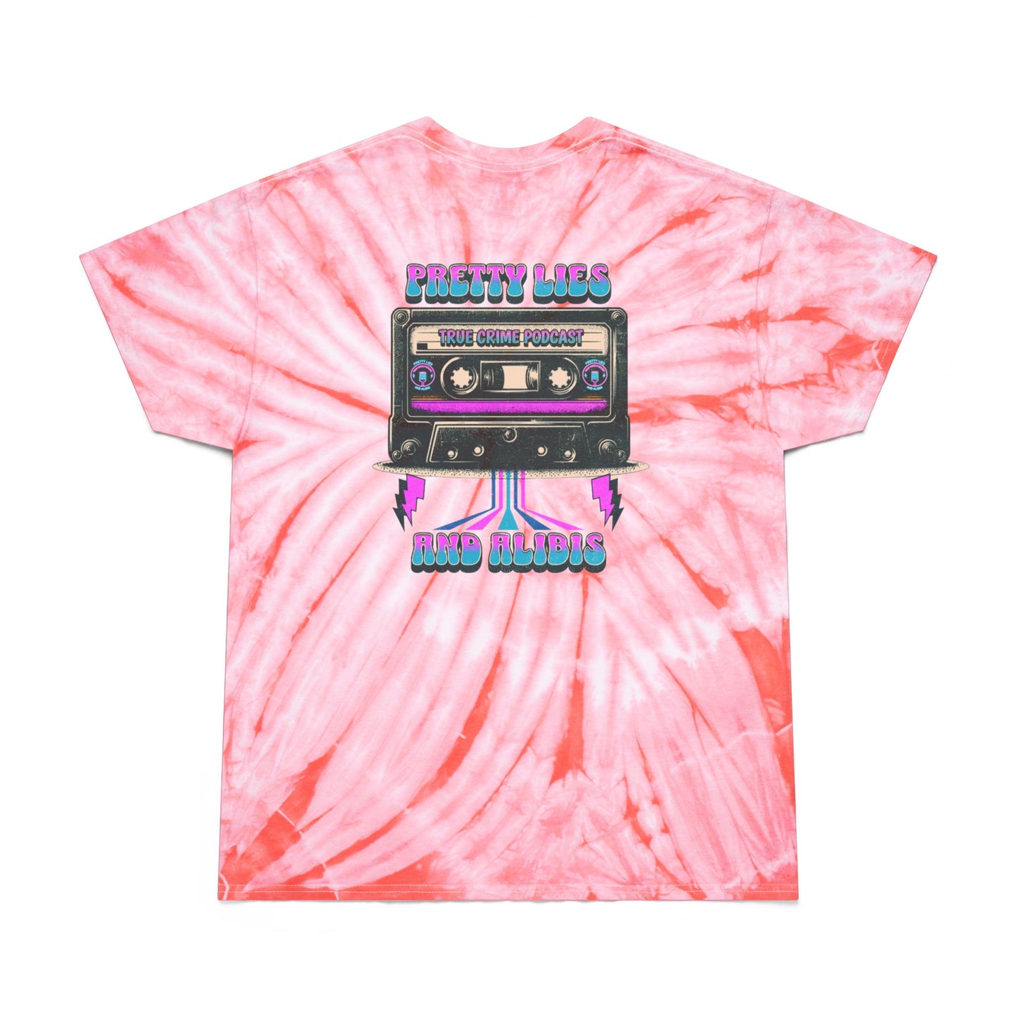Retro Tie-Dye Tee – Pretty Lies & Alibis Cassette Tape NEW 2025