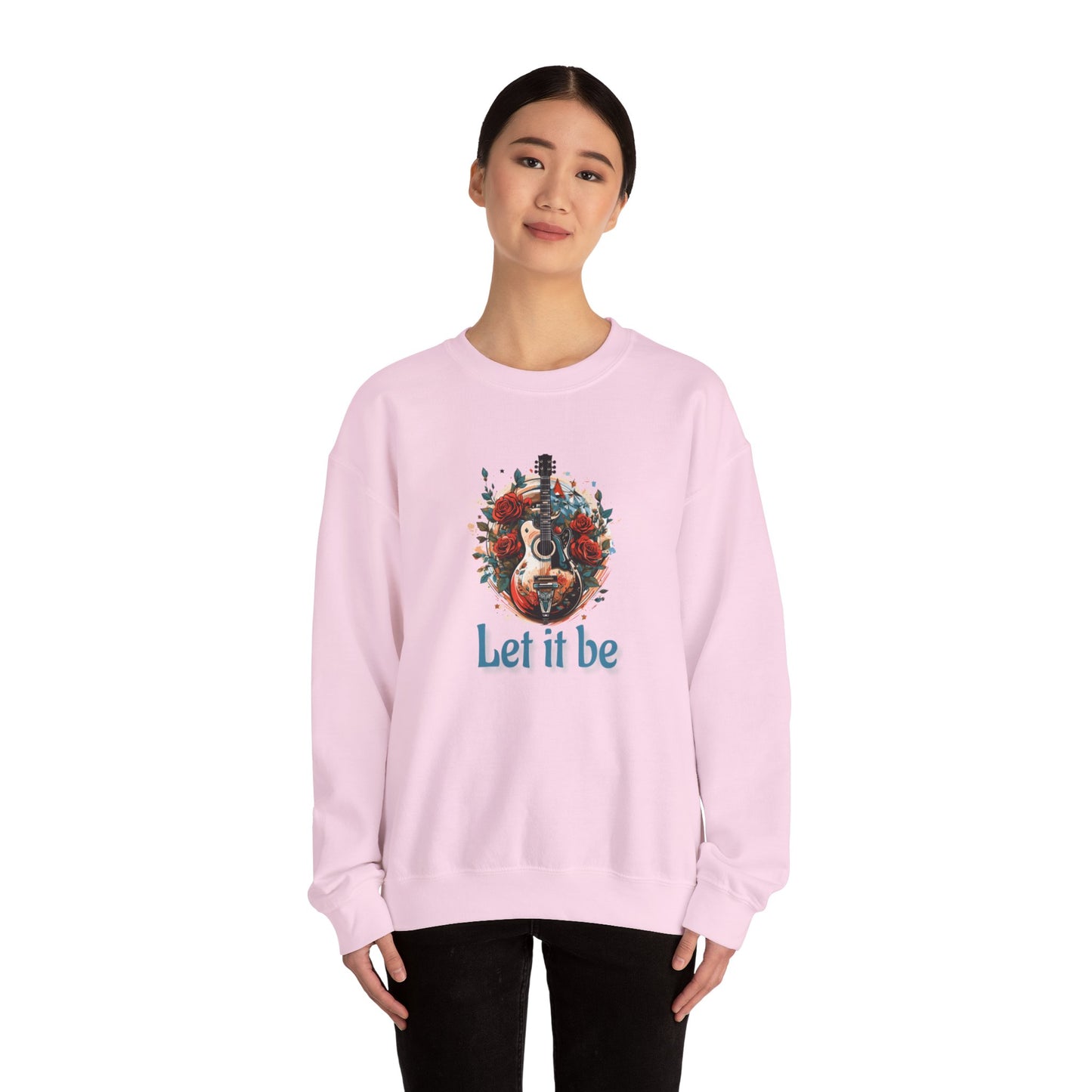 NEW! Lyrics Let It Be Music Crewneck Sweatshirt