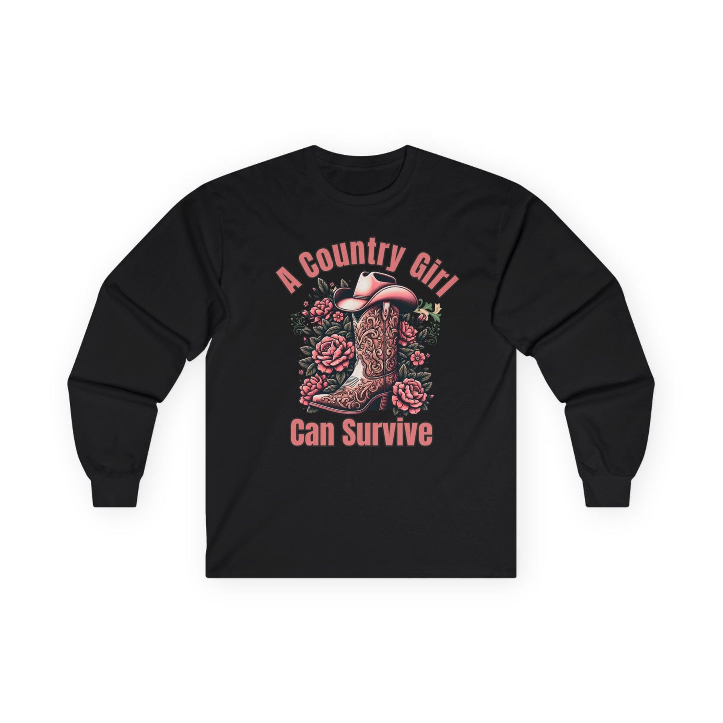 A Country Girl Can Survive Long Sleeve Tee | NEW 2025