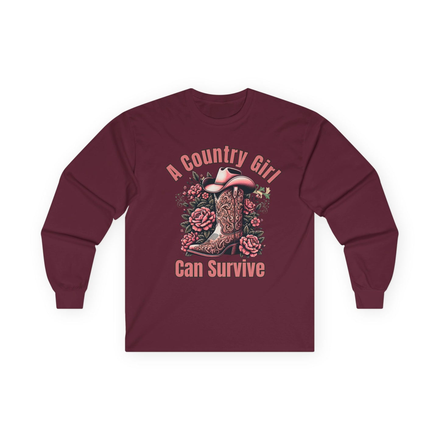 A Country Girl Can Survive Long Sleeve Tee | NEW 2025
