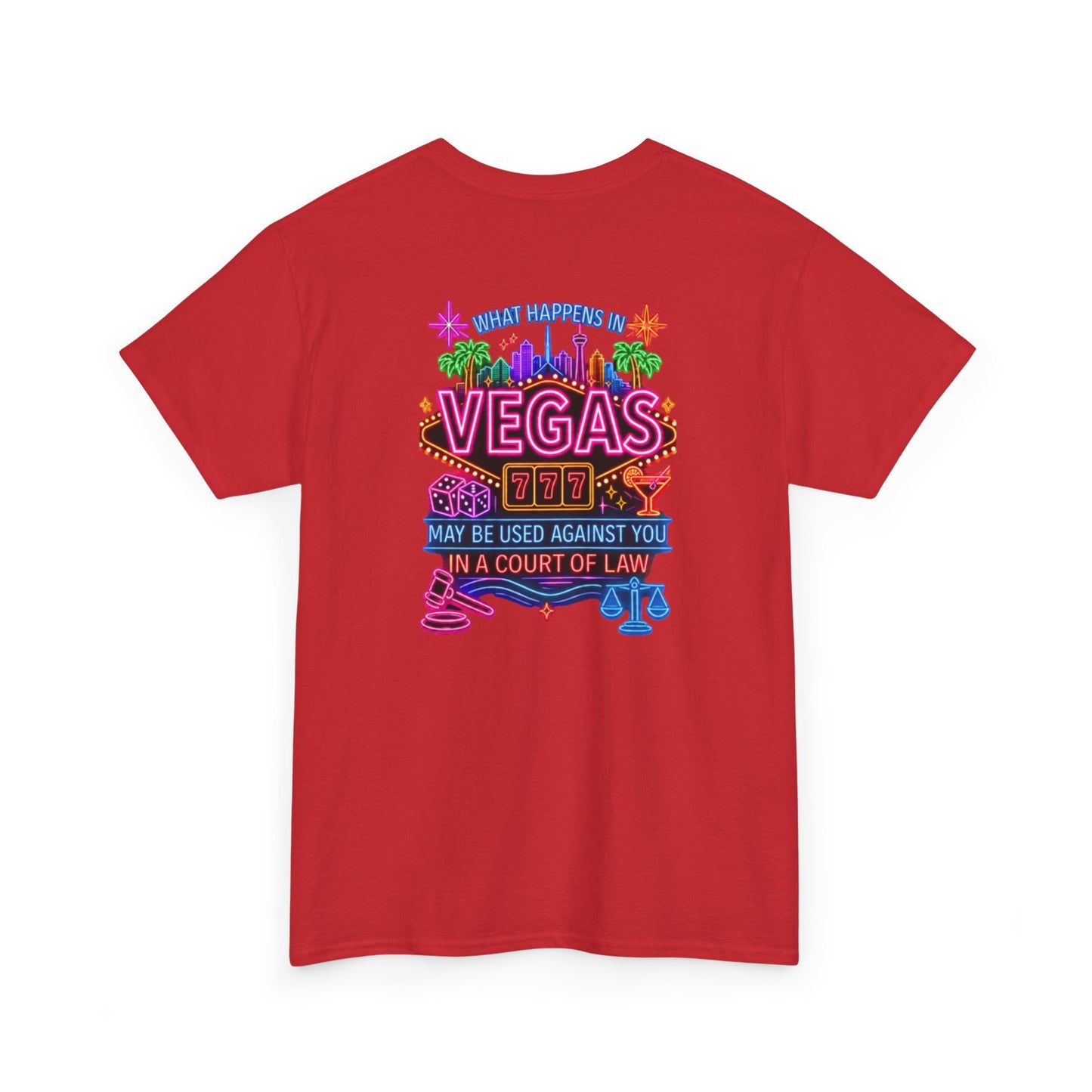 What Happens In Vegas Neon Graphic Tee Crime Con 26'