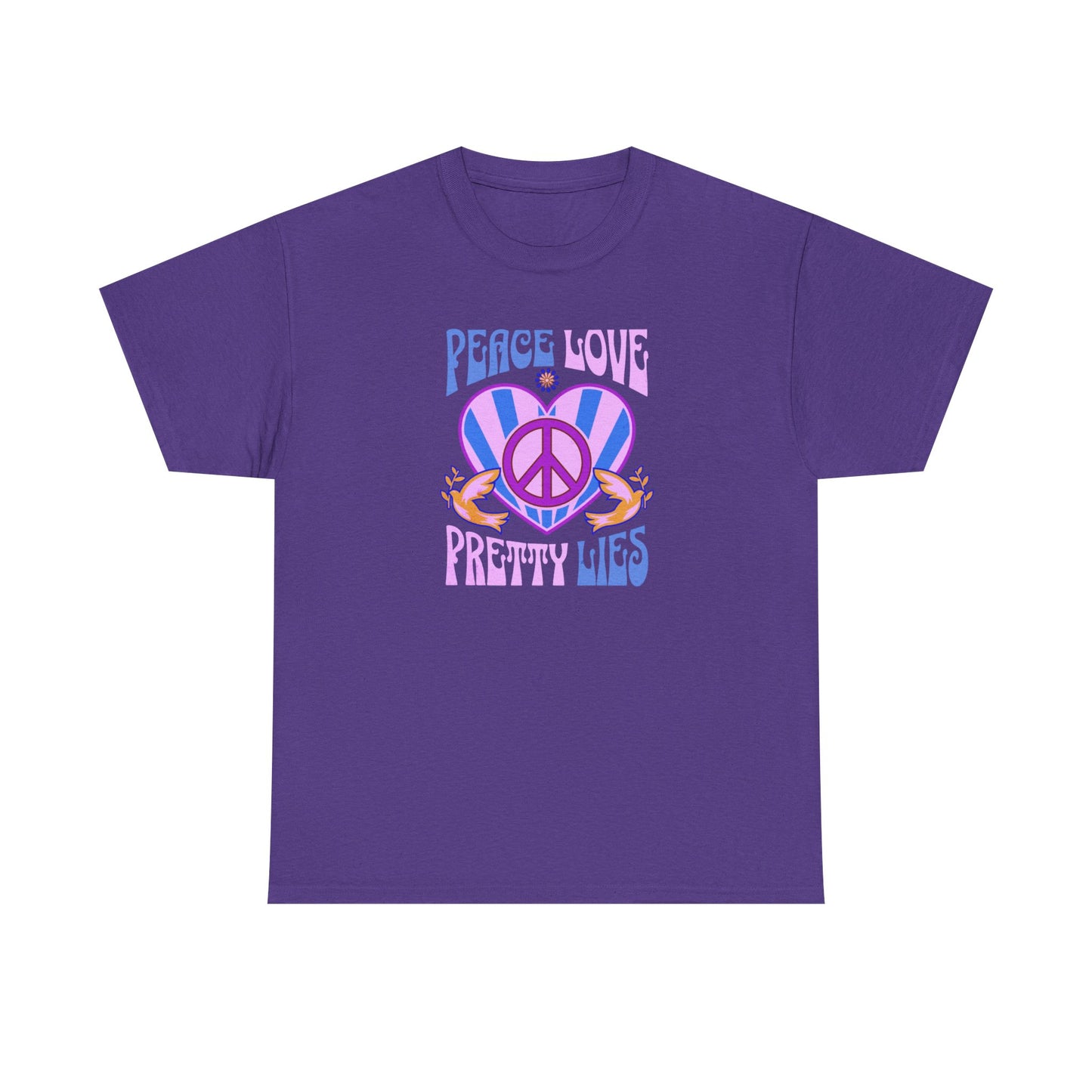 Peace Love Pretty Lies Unisex Heavy Cotton Tee - NEW 2025