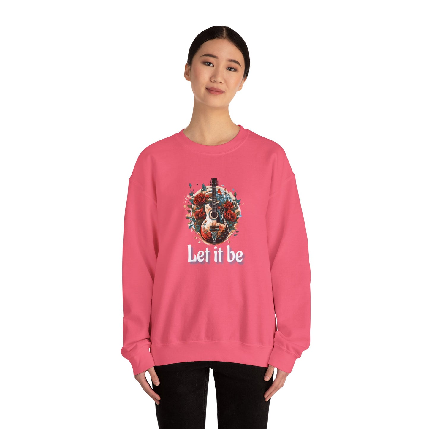NEW! Lyrics Let It Be Music Crewneck Sweatshirt