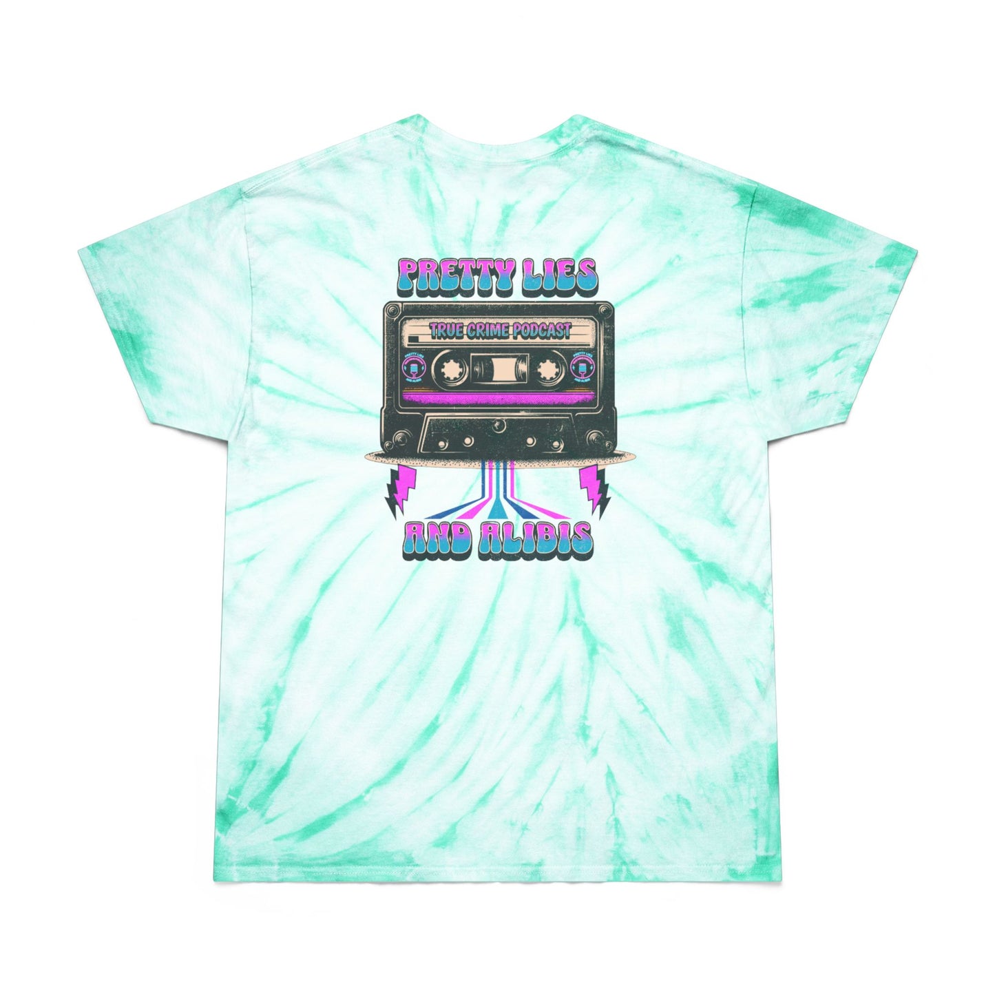 Retro Tie-Dye Tee – Pretty Lies & Alibis Cassette Tape NEW 2025