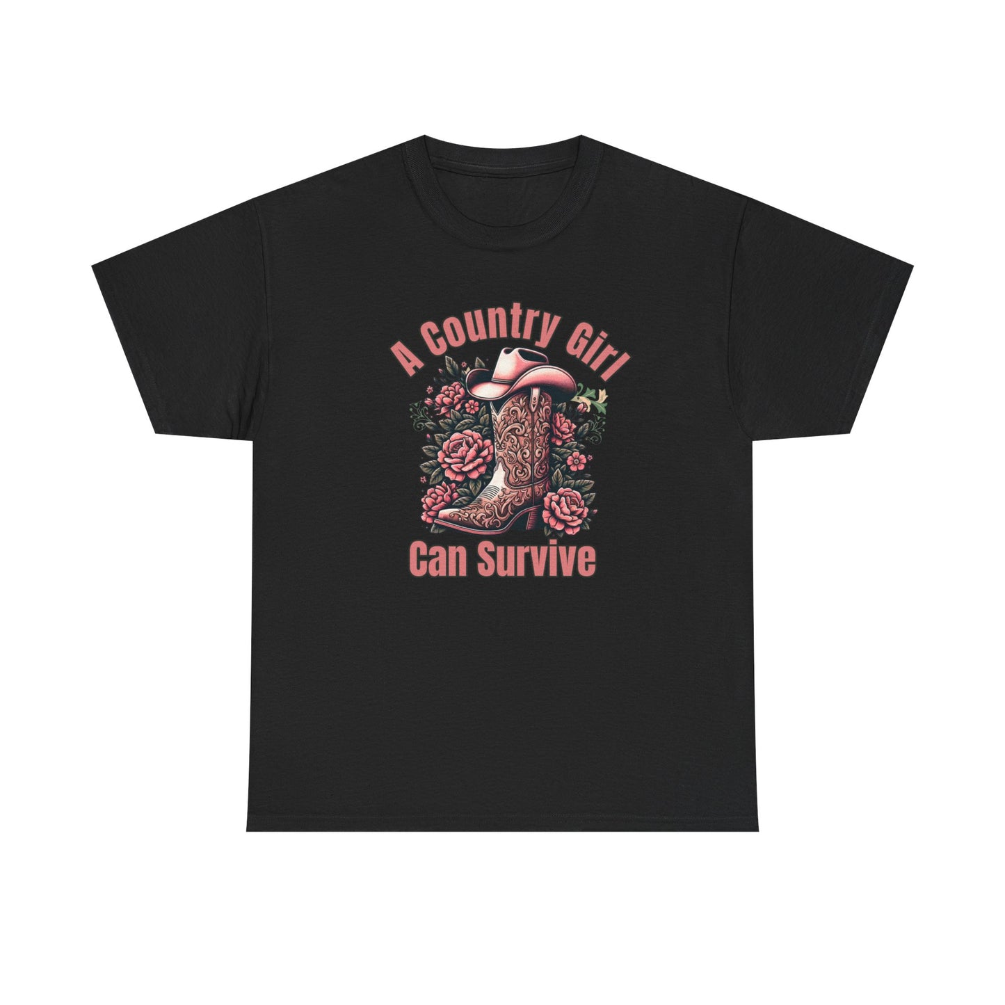 A Country Girl Can Survive Tee, Unisex Heavy Cotton - NEW 2025
