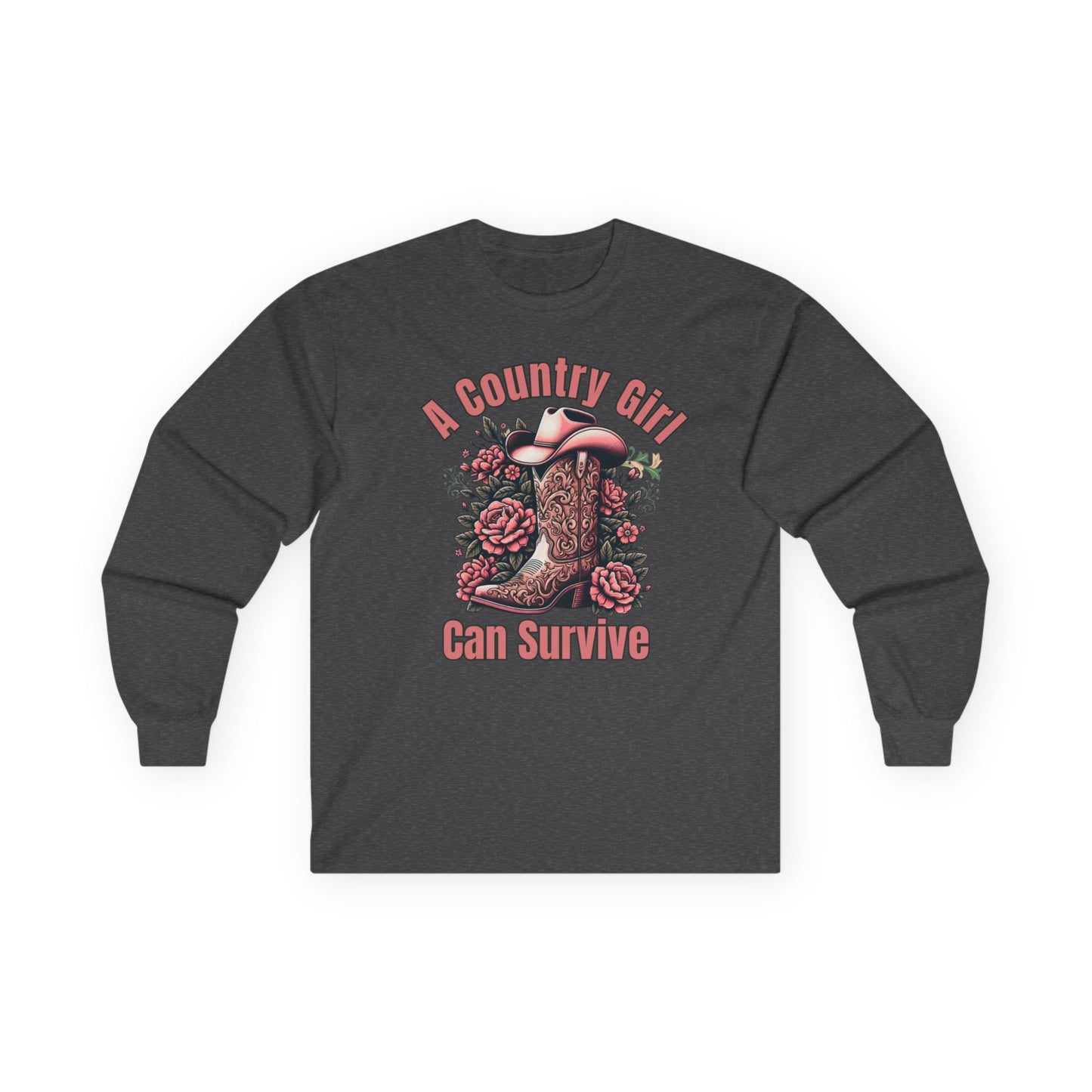 A Country Girl Can Survive Long Sleeve Tee | NEW 2025