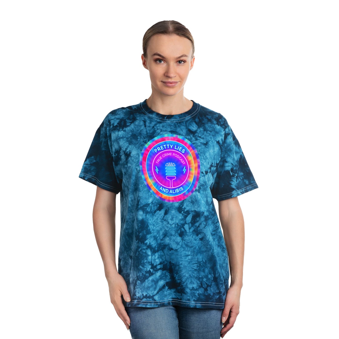 Crystal Tie-Dye Logo Tee, NEW 2025