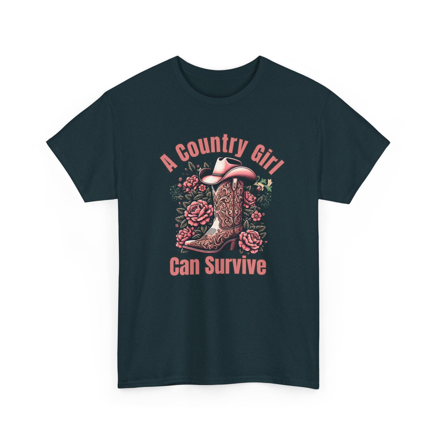 A Country Girl Can Survive Tee, Unisex Heavy Cotton - NEW 2025
