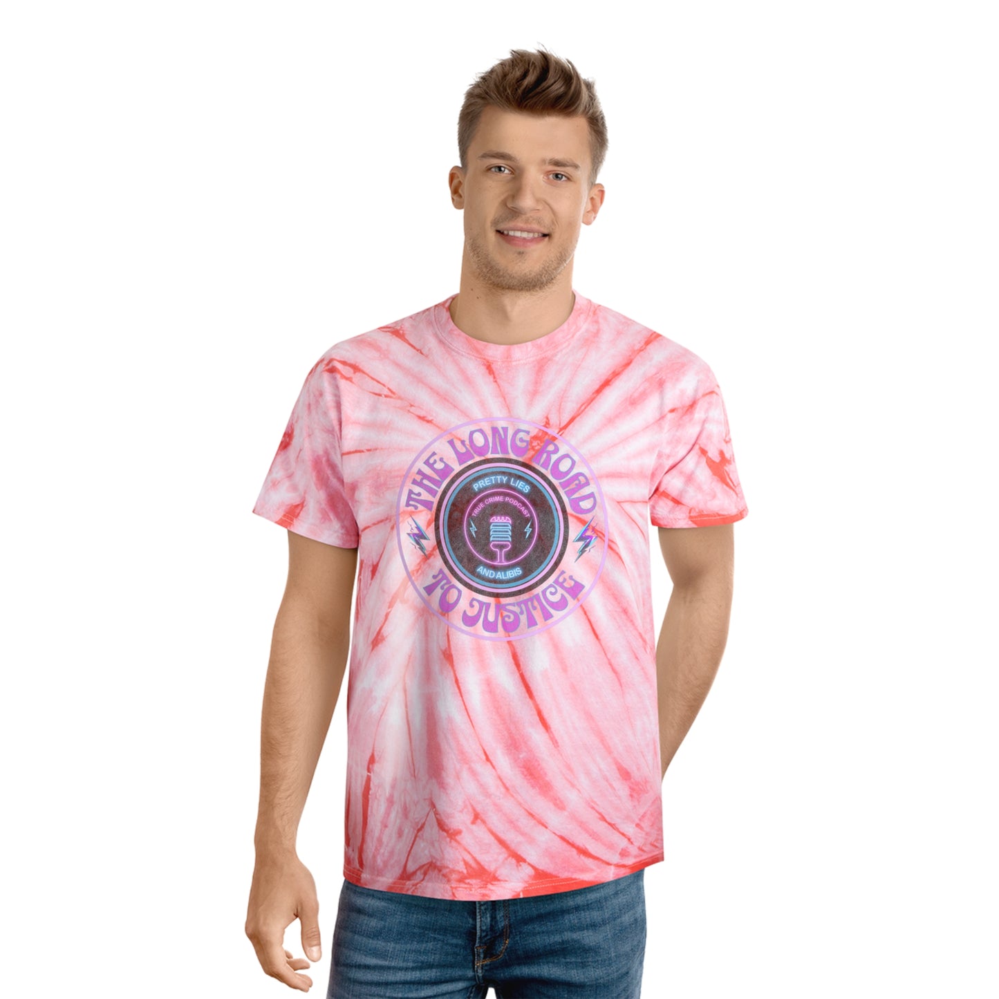 Long Road To Justice Tie-Dye Tee, Cyclone