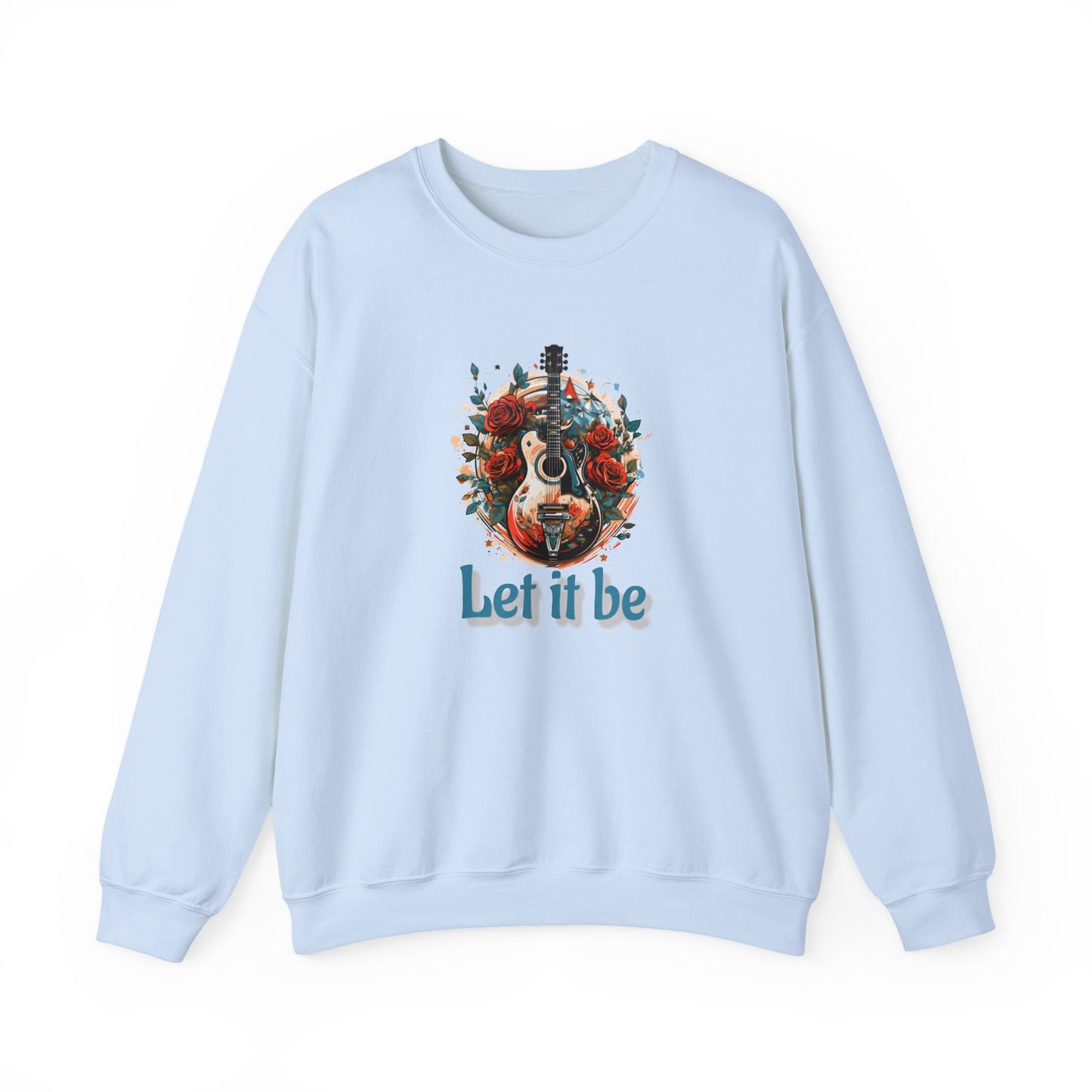 NEW! Lyrics Let It Be Music Crewneck Sweatshirt
