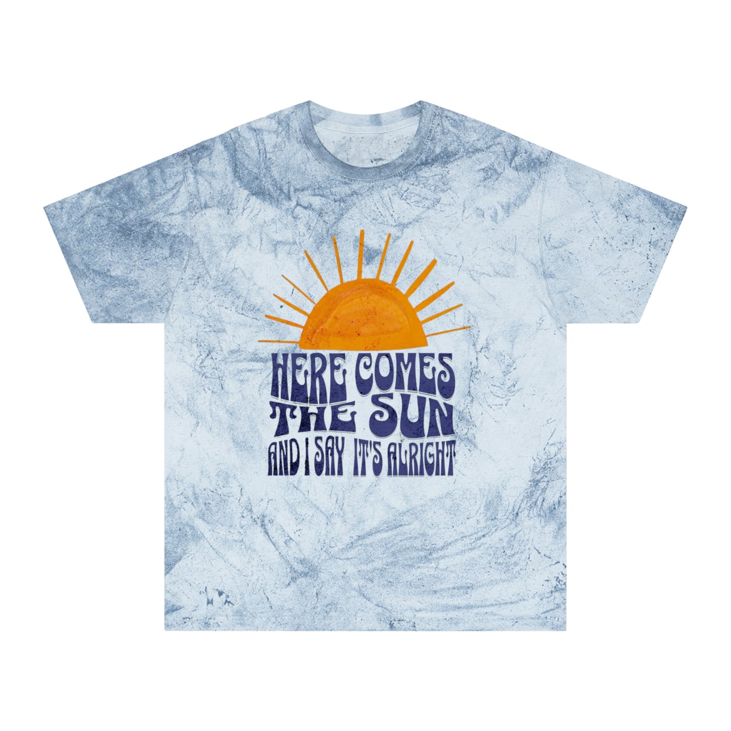 Lyrics Here Comes The Sun Unisex T-Shirt - Colorblast