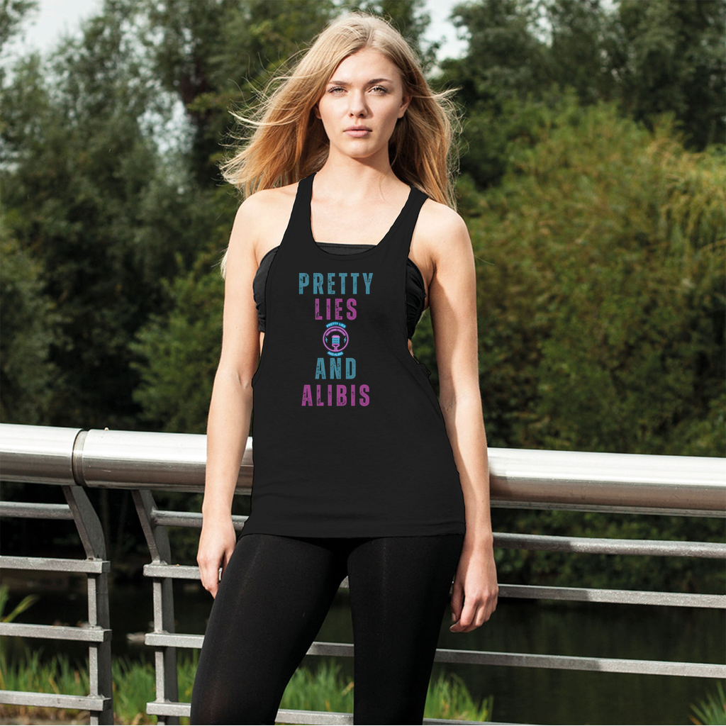 Pretty Lies Women's Loose Racerback Tank Top