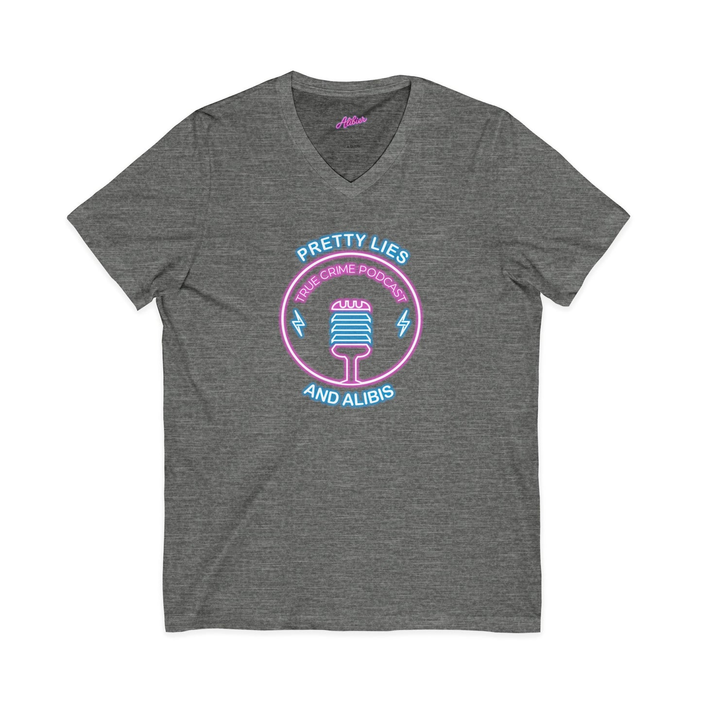 V-Neck Tee – "What Happens In Vegas" Crime Con 26' (Design 2)
